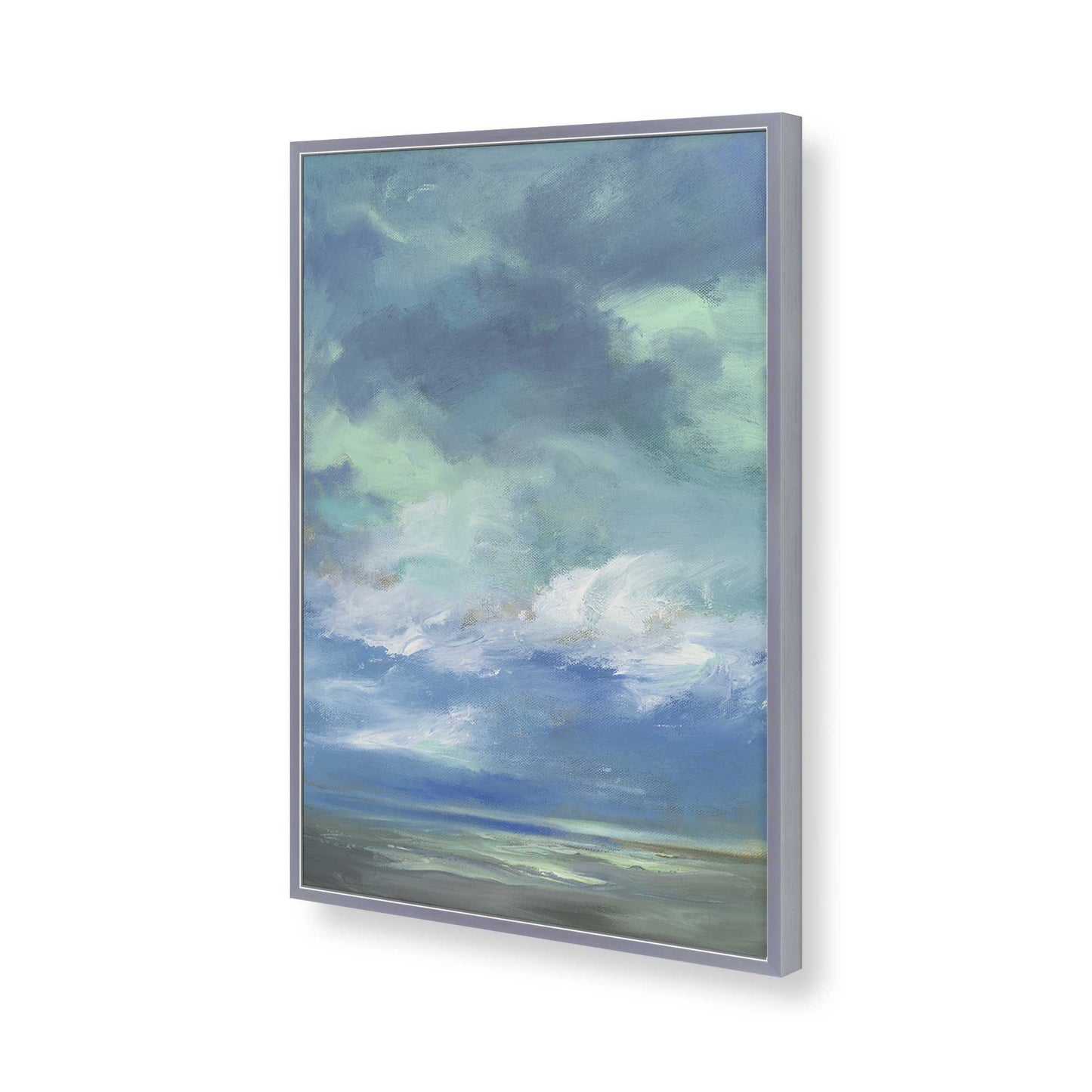 [Color:Polished Chrome], Picture of art in a Polished Chrome frame of the corner