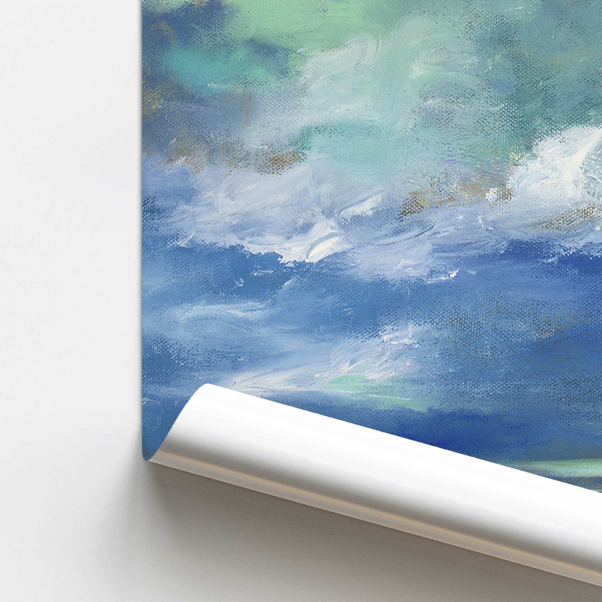[color:Rolled Print], Picture of close up of art