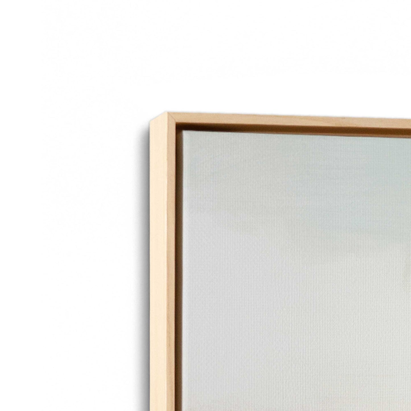 [Color:American Maple], Picture of art in a American Maple frame at an angle