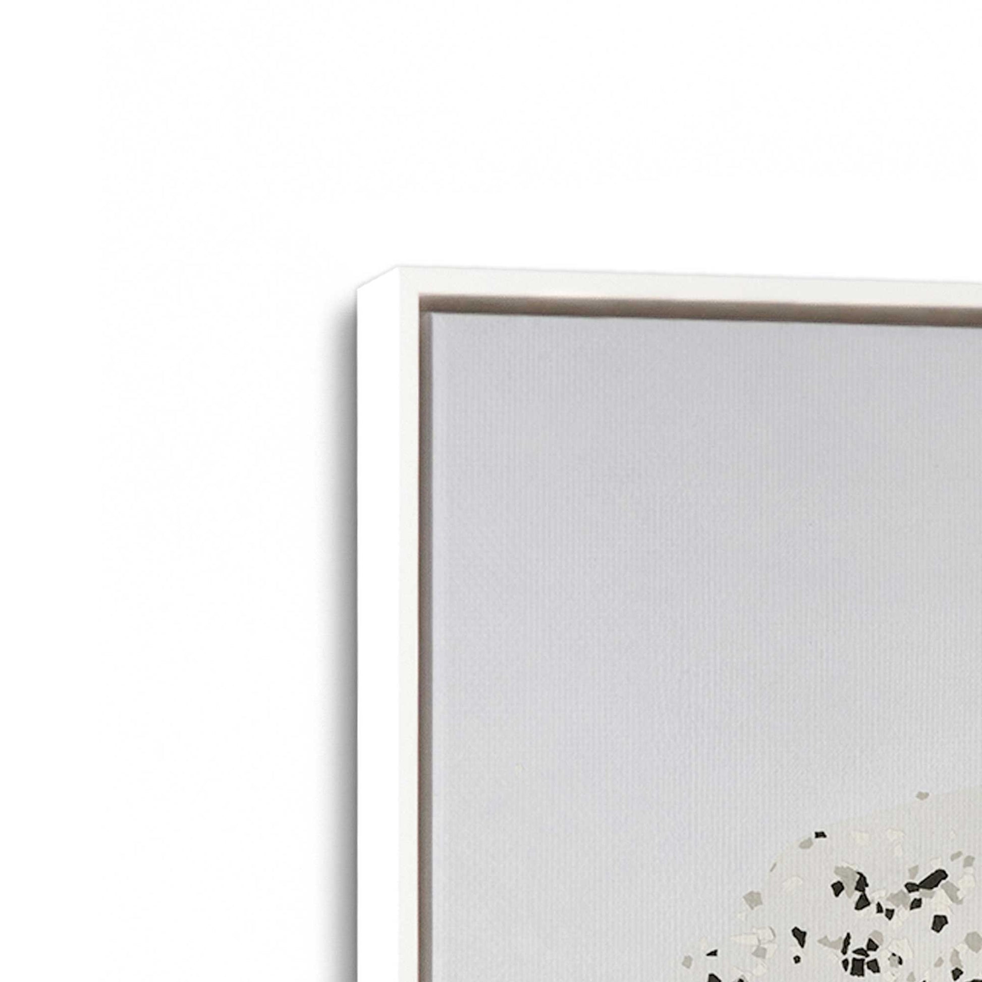 [Color:Opaque White], Picture of art in a White frame at an angle