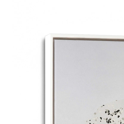 [Color:Opaque White], Picture of art in a White frame at an angle