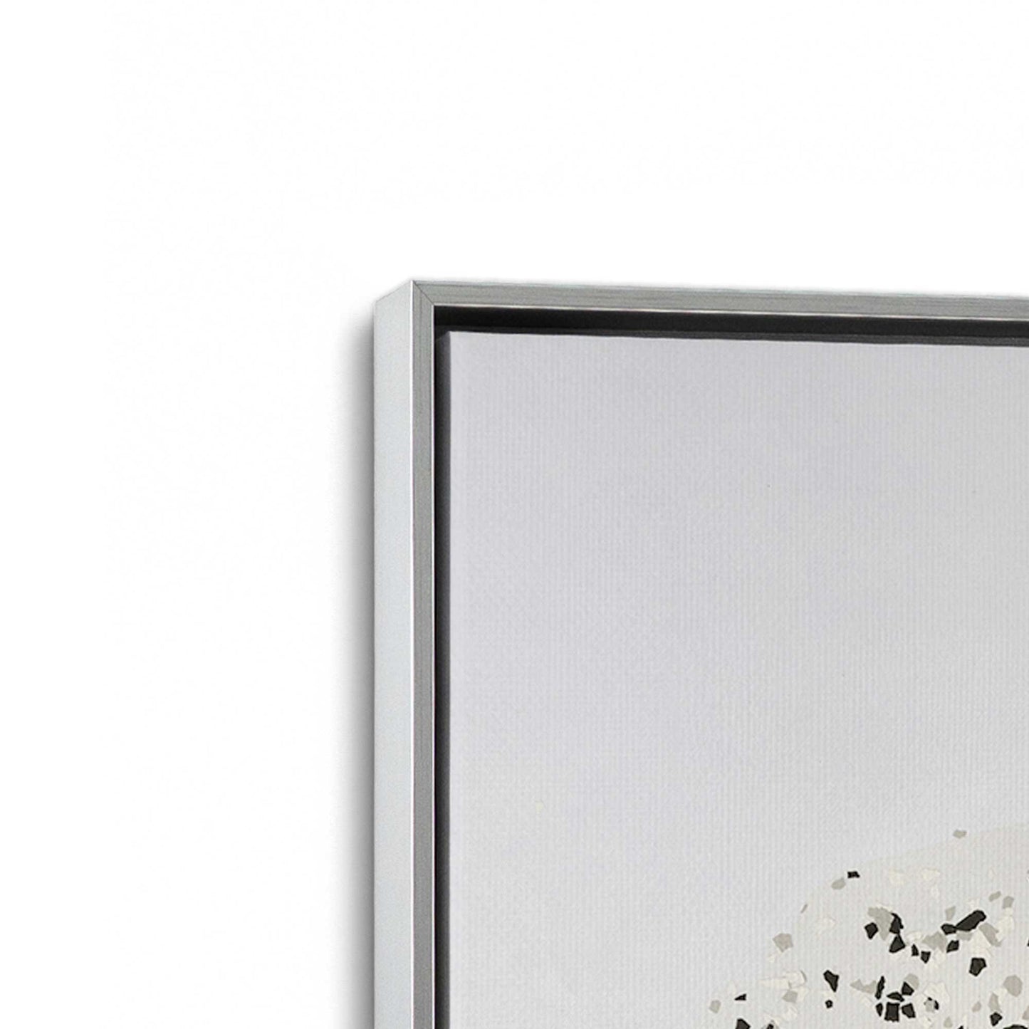 [Color:Polished Chrome], Picture of art in a Polished Chrome frame at an angle