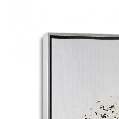 [Color:Polished Chrome], Picture of art in a Polished Chrome frame at an angle