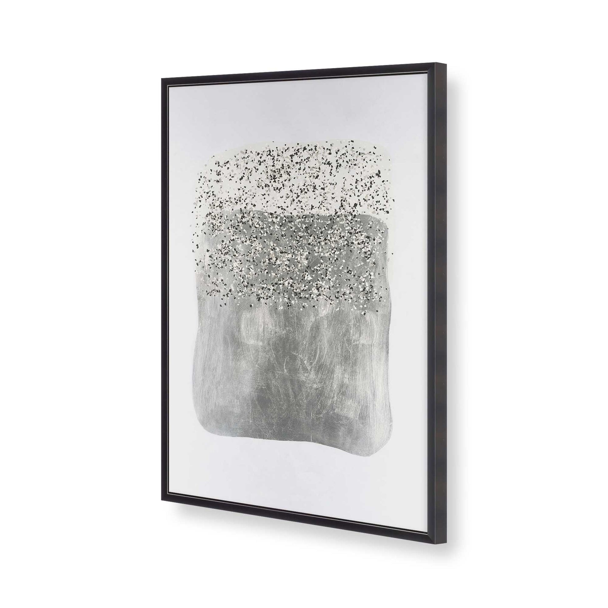 [Color:Weathered Zinc], Picture of art in a Weathered Zinc frame of the corner