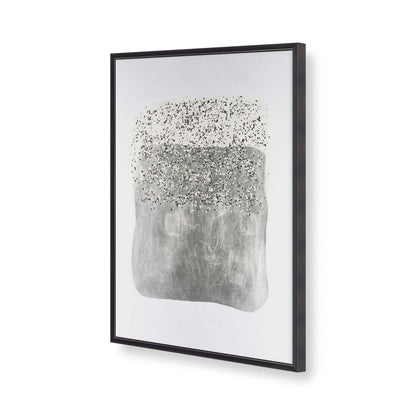 [Color:Weathered Zinc], Picture of art in a Weathered Zinc frame of the corner