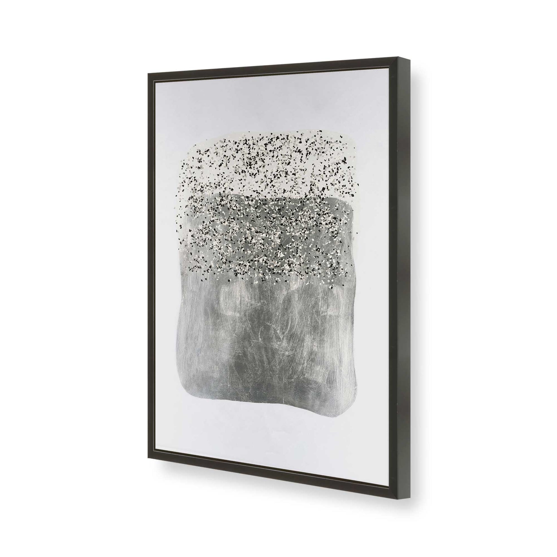 [Color:Satin Black], Picture of art in a Satin Black frame of the corner
