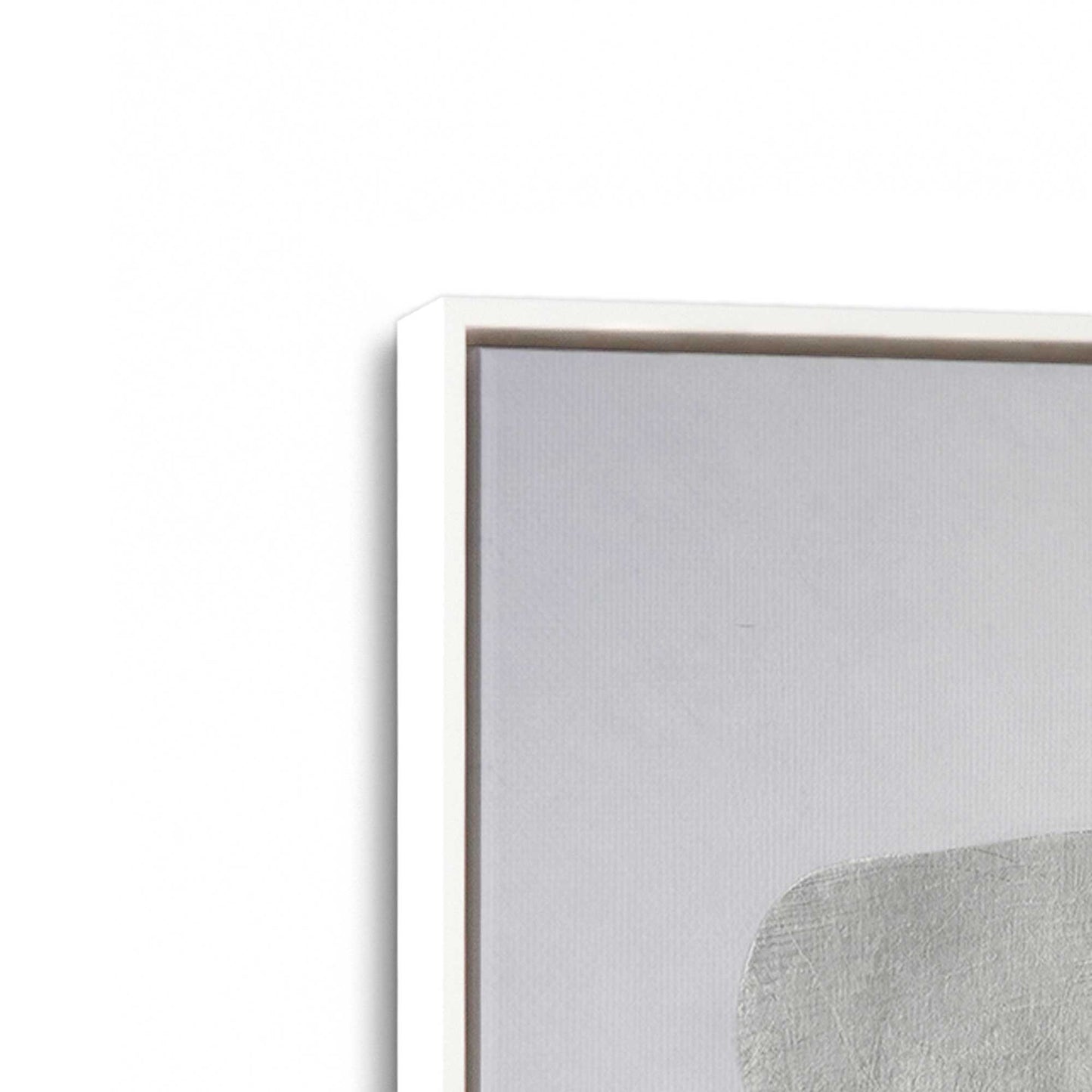 [Color:Opaque White], Picture of art in a White frame at an angle