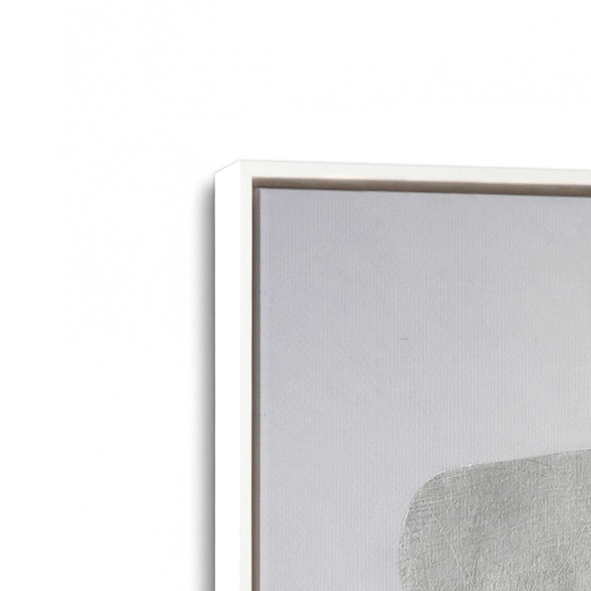 [Color:Opaque White], Picture of art in a White frame at an angle