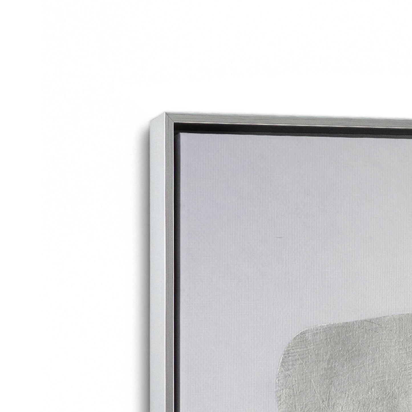 [Color:Polished Chrome], Picture of art in a Polished Chrome frame at an angle