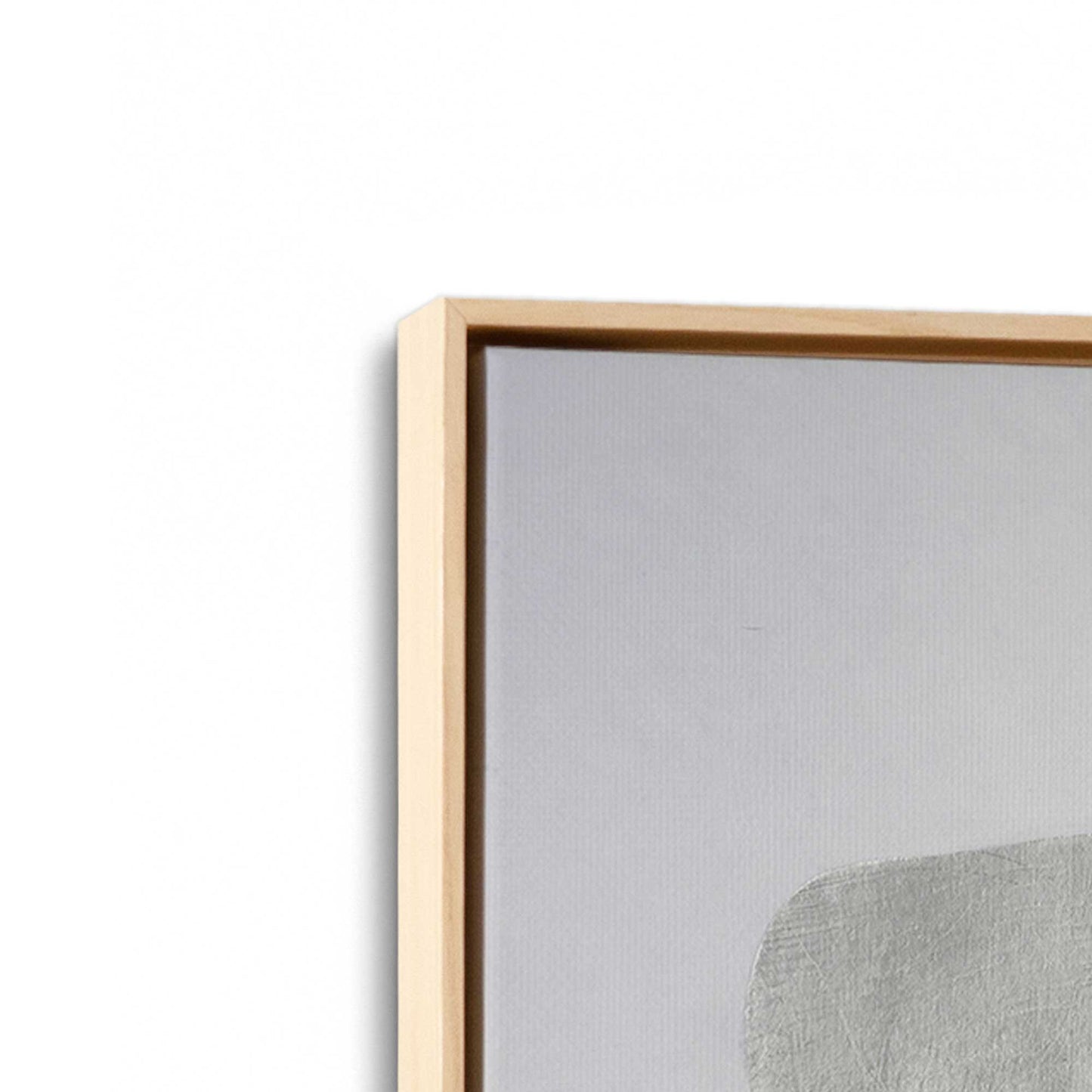 [Color:American Maple], Picture of art in a American Maple frame at an angle