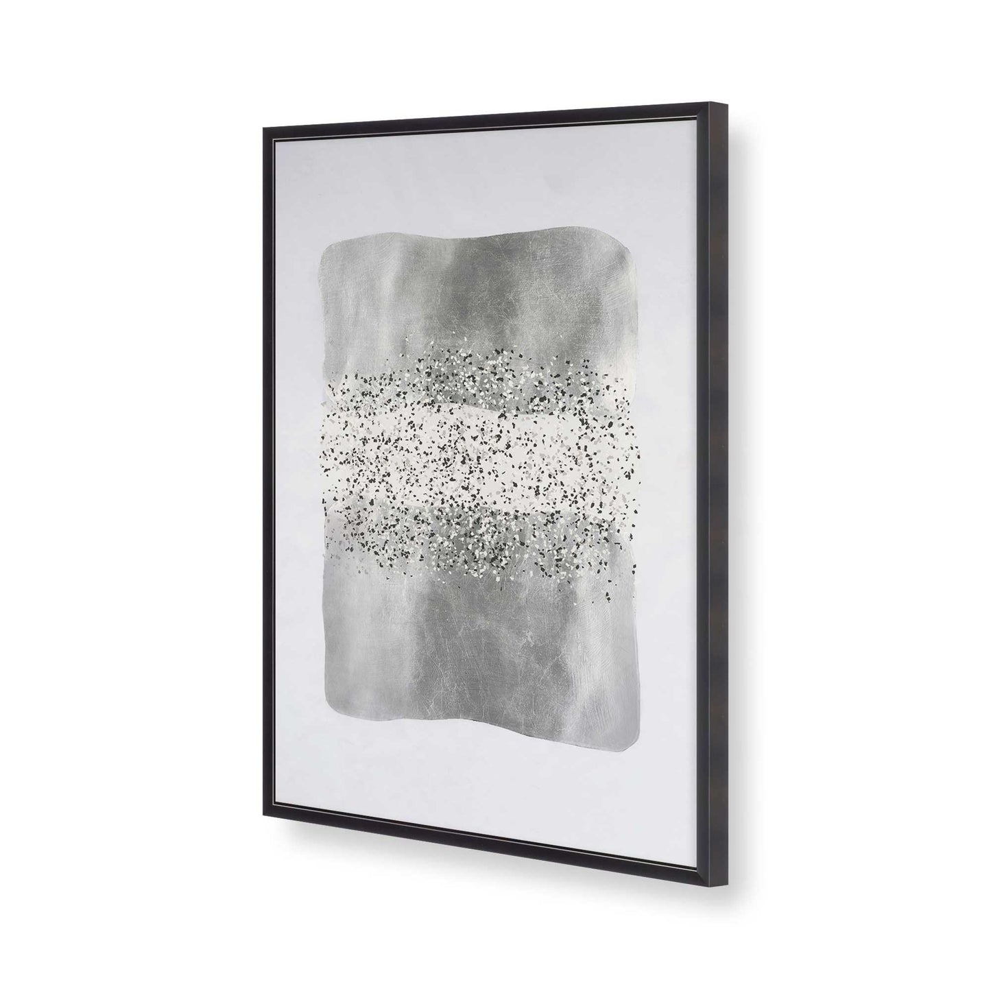 [Color:Weathered Zinc], Picture of art in a Weathered Zinc frame of the corner