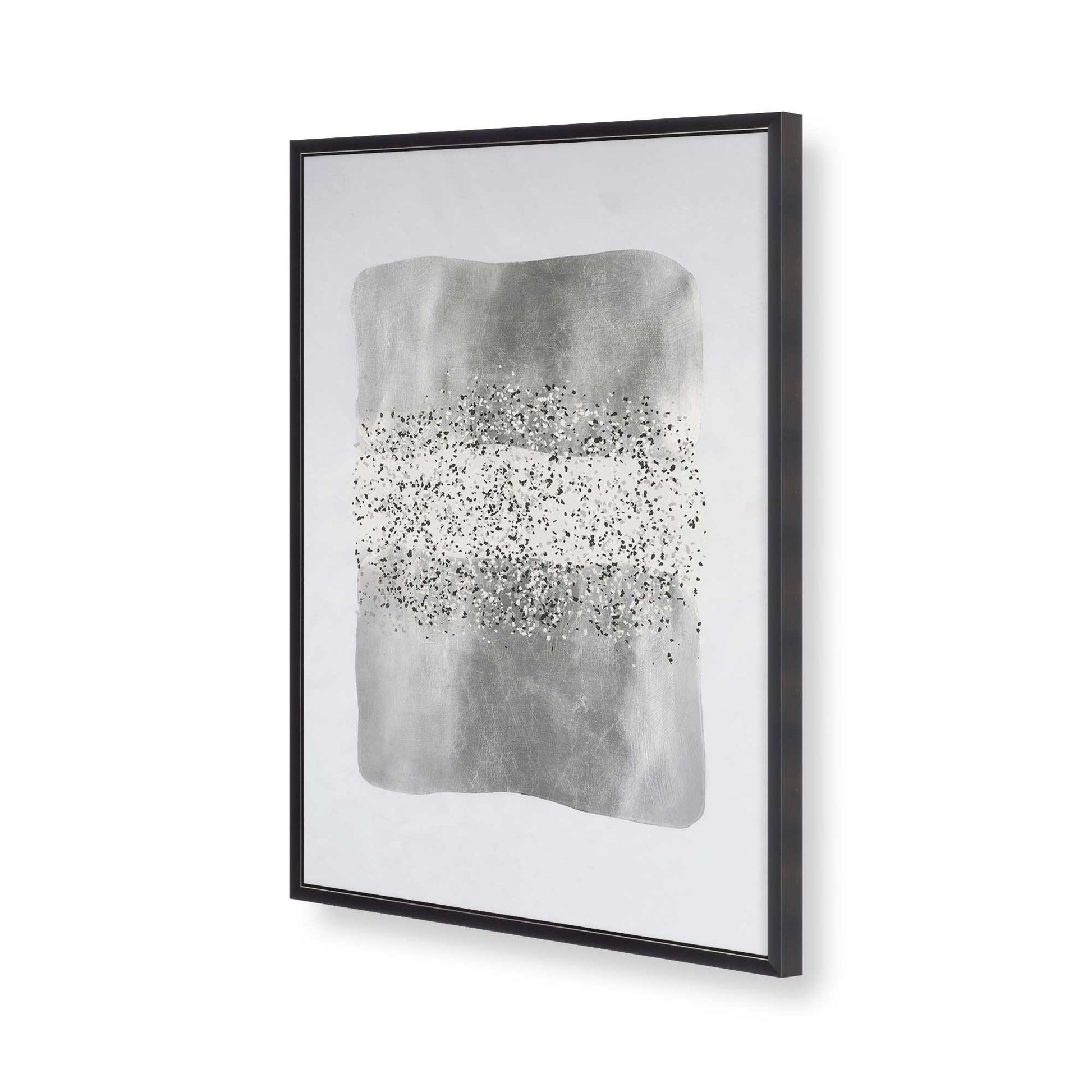 [Color:Weathered Zinc], Picture of art in a Weathered Zinc frame of the corner