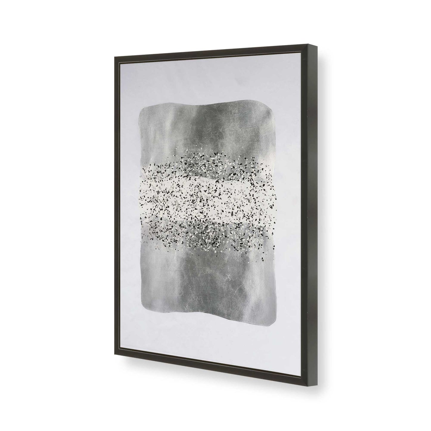 [Color:Satin Black], Picture of art in a Satin Black frame of the corner