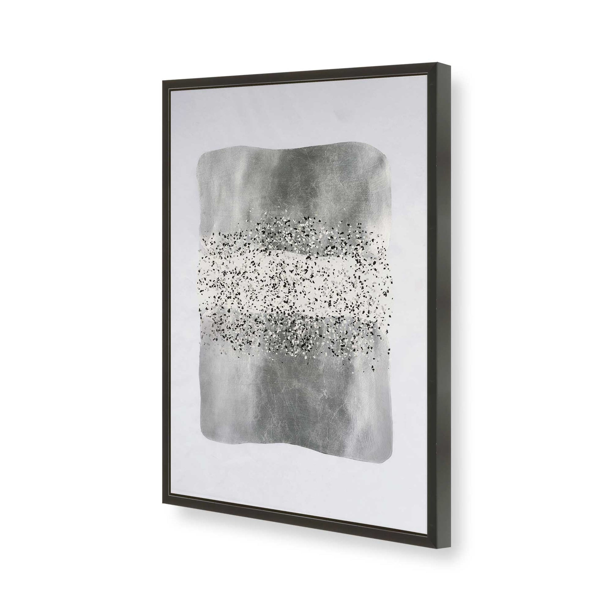 [Color:Satin Black], Picture of art in a Satin Black frame of the corner