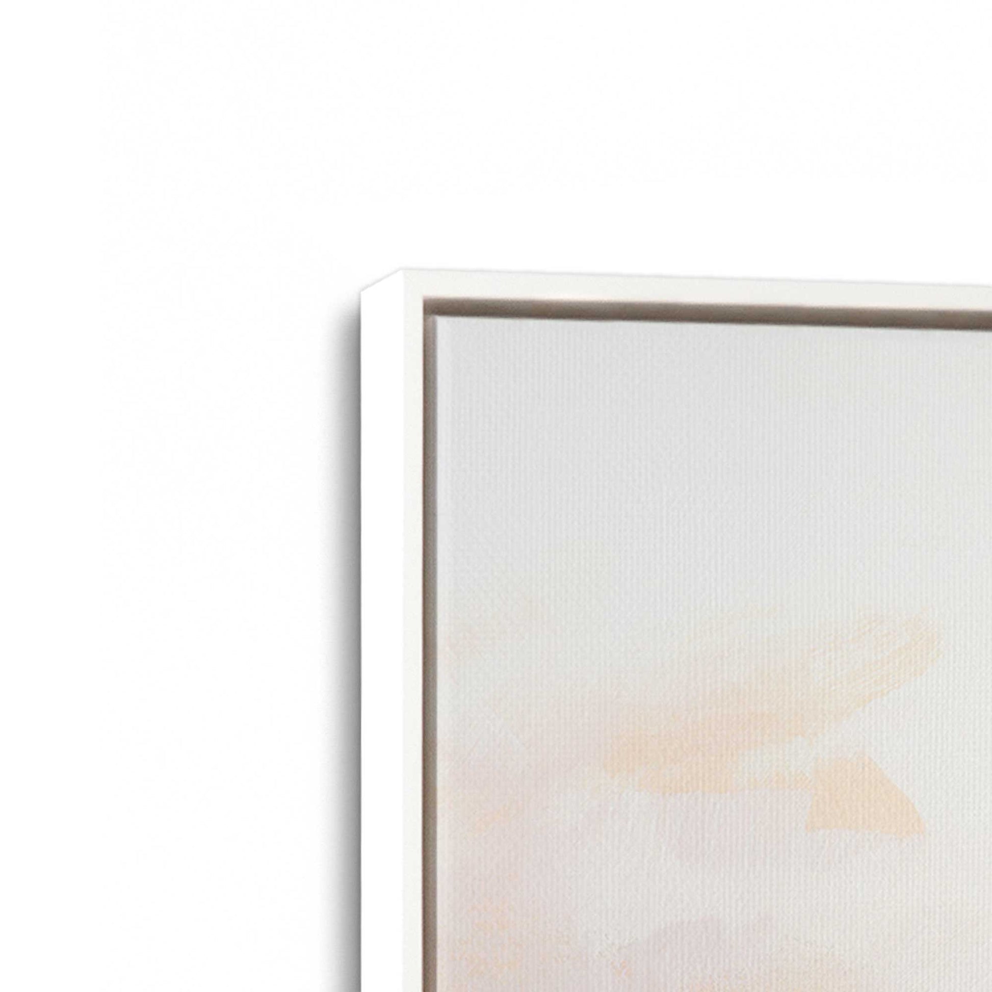 [Color:Opaque White], Picture of art in a White frame at an angle