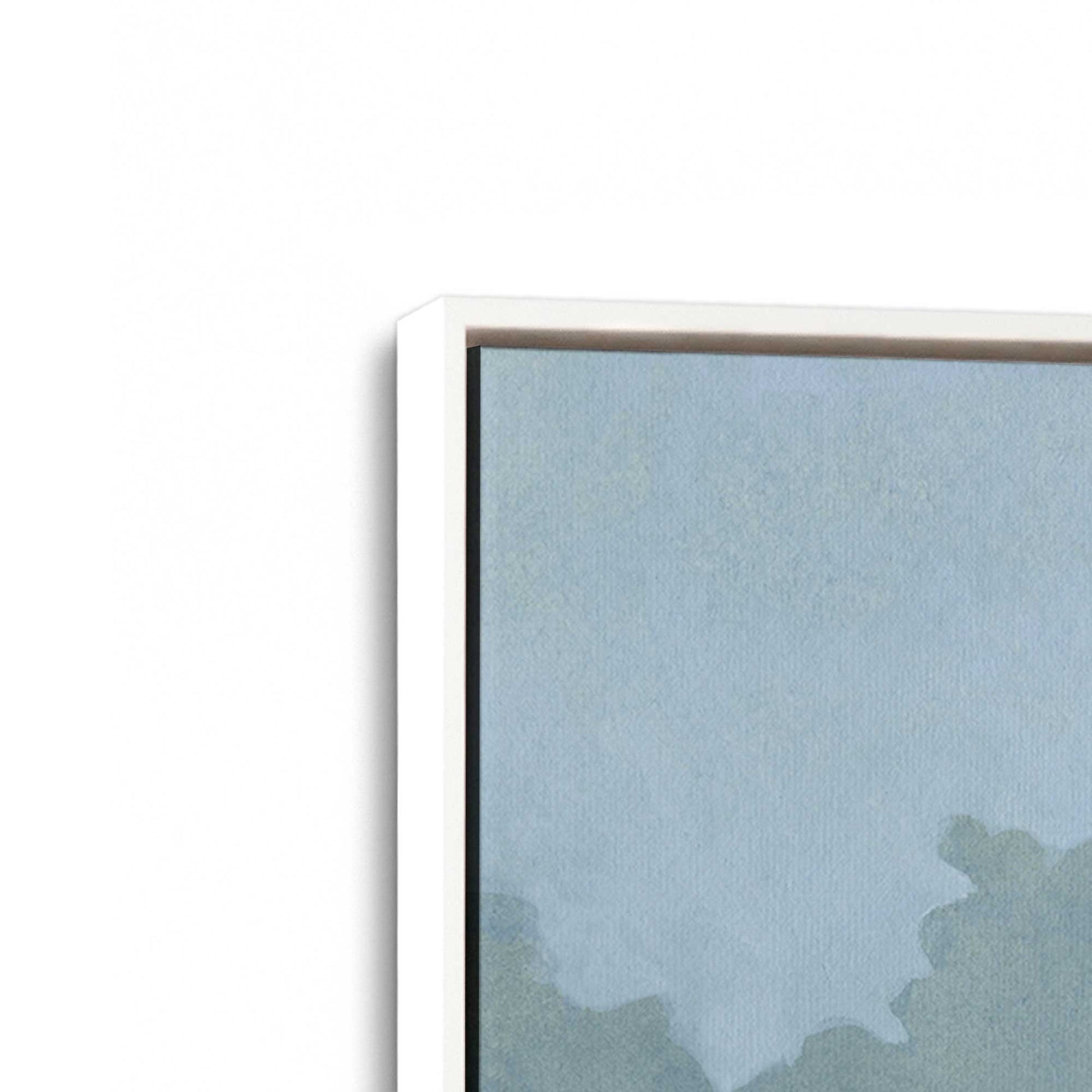[Color:Opaque White], Picture of art in a White frame at an angle