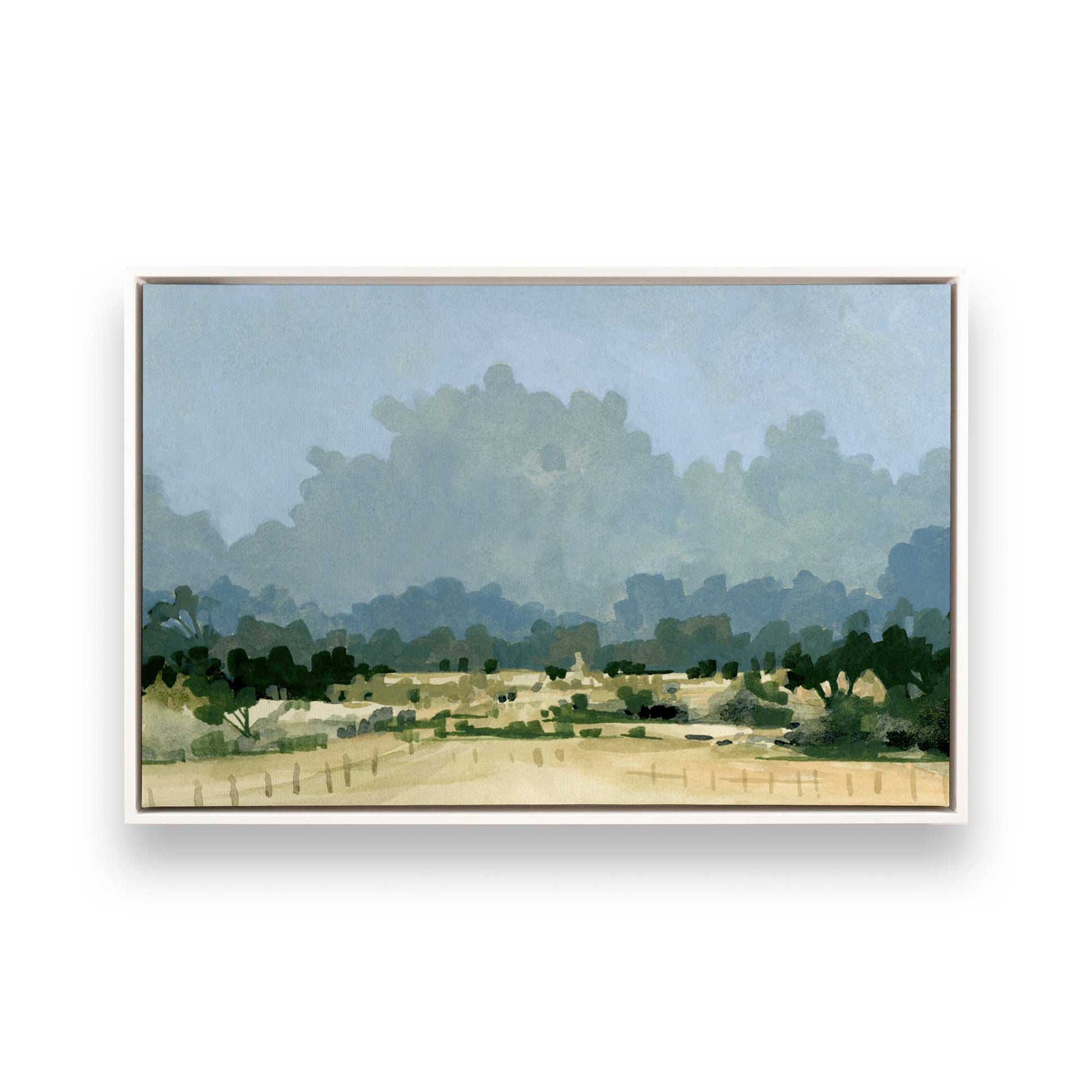 [Color:Opaque White], Picture of art in a White frame