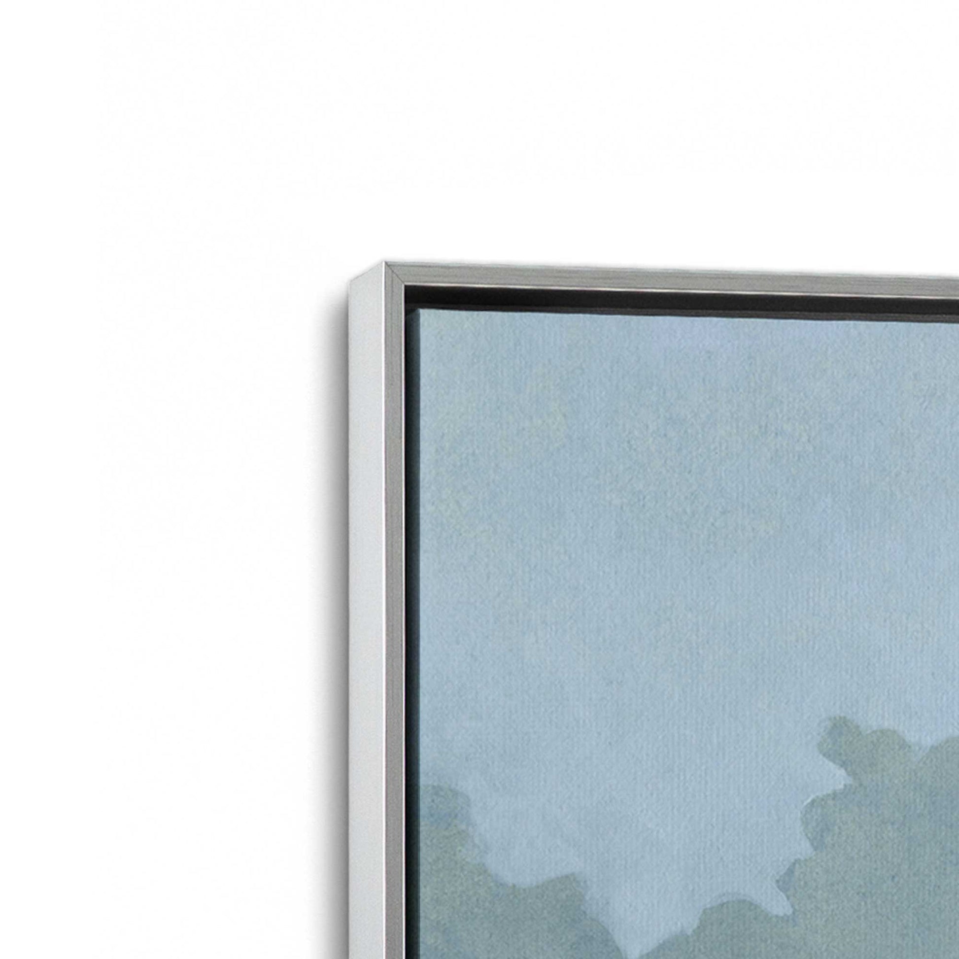 [Color:Polished Chrome], Picture of art in a Polished Chrome frame at an angle