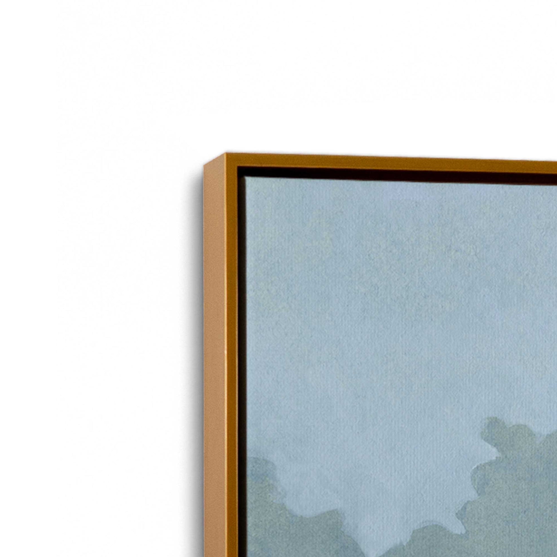 [Color:Polished Gold], Picture of art in a Polished Gold frame at an angle