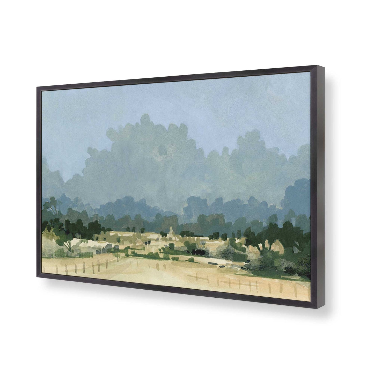[Color:Weathered Zinc], Picture of art in a Weathered Zinc frame of the corner
