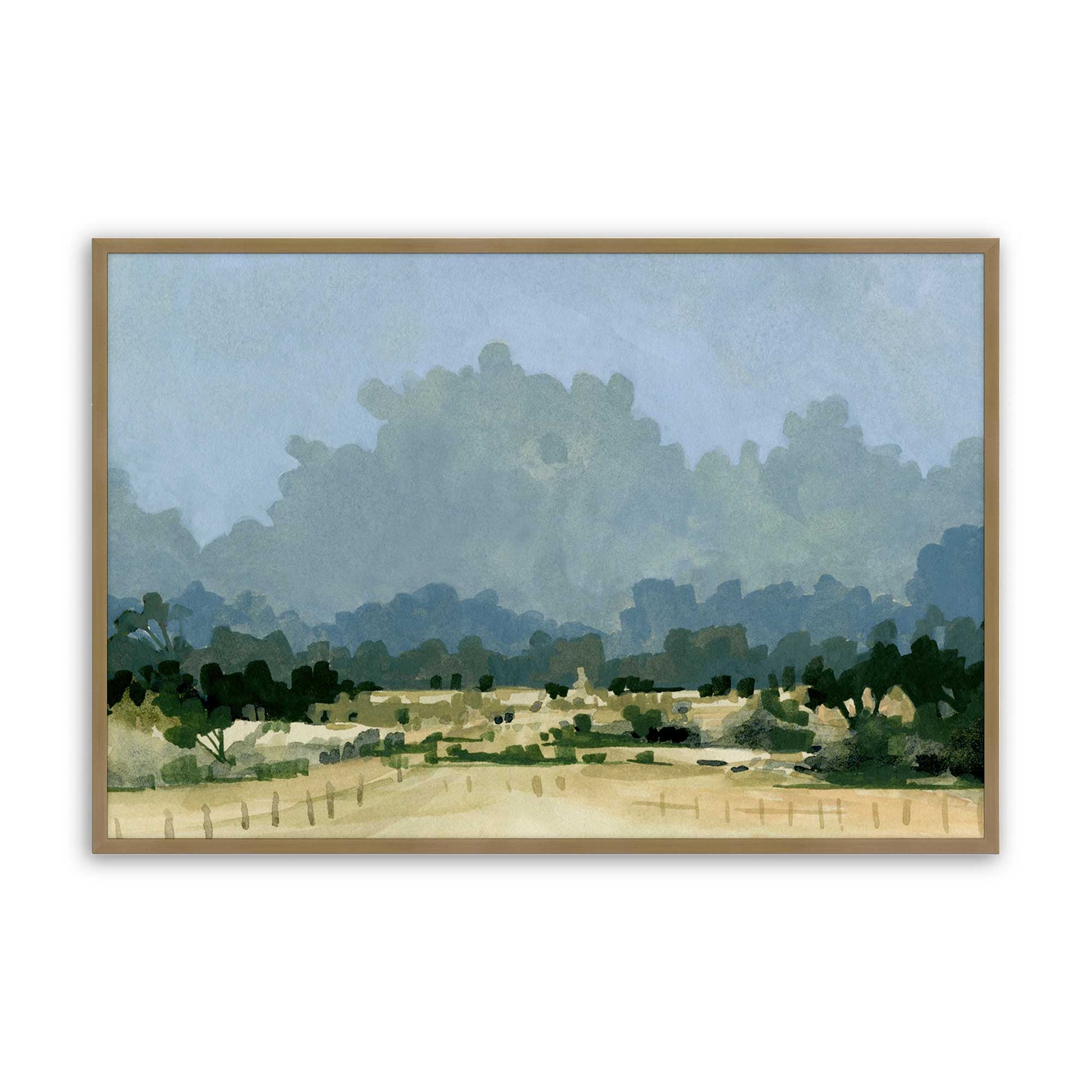 [Color:Brushed Gold], Picture of art in a Brushed Gold frame
