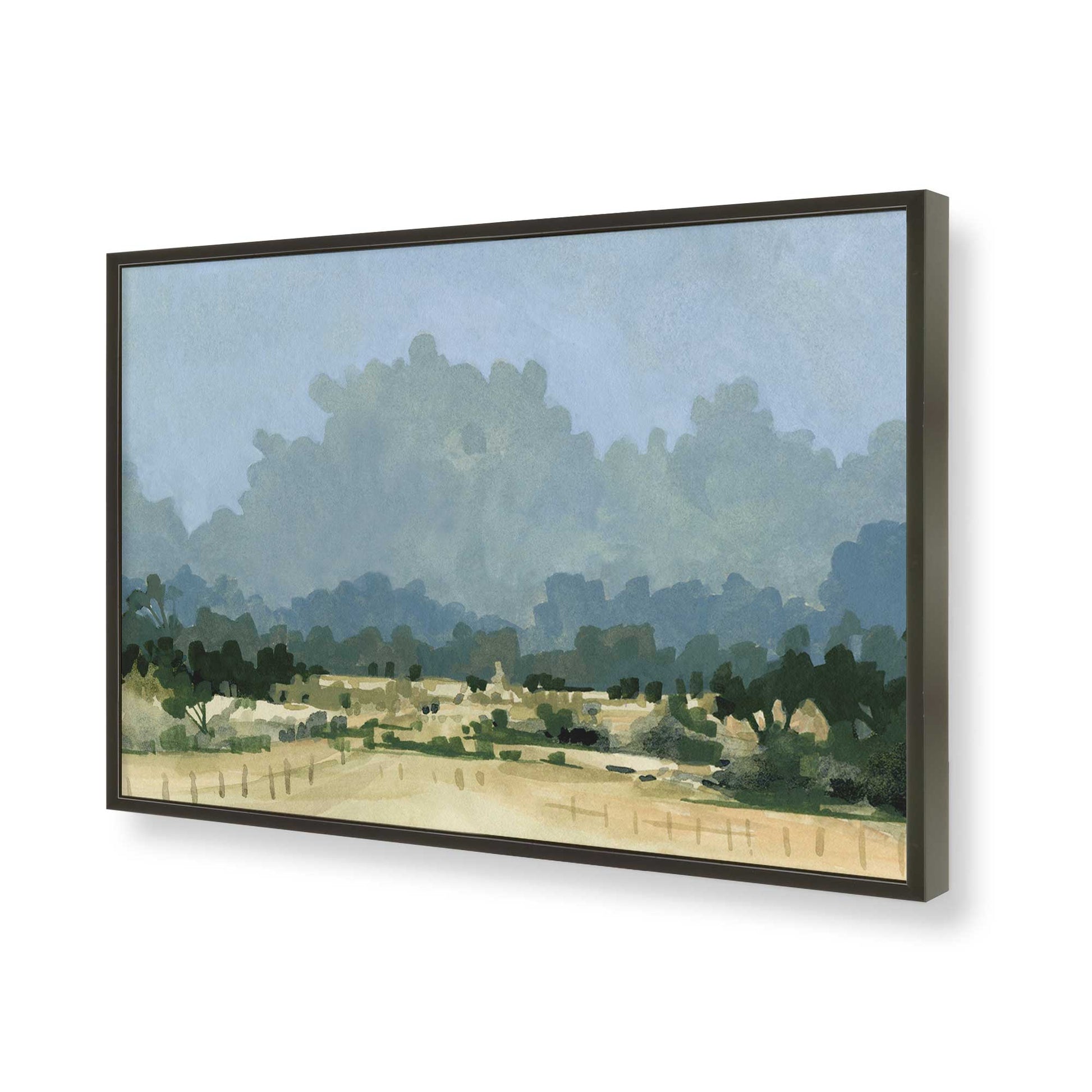 [Color:Satin Black], Picture of art in a Satin Black frame of the corner