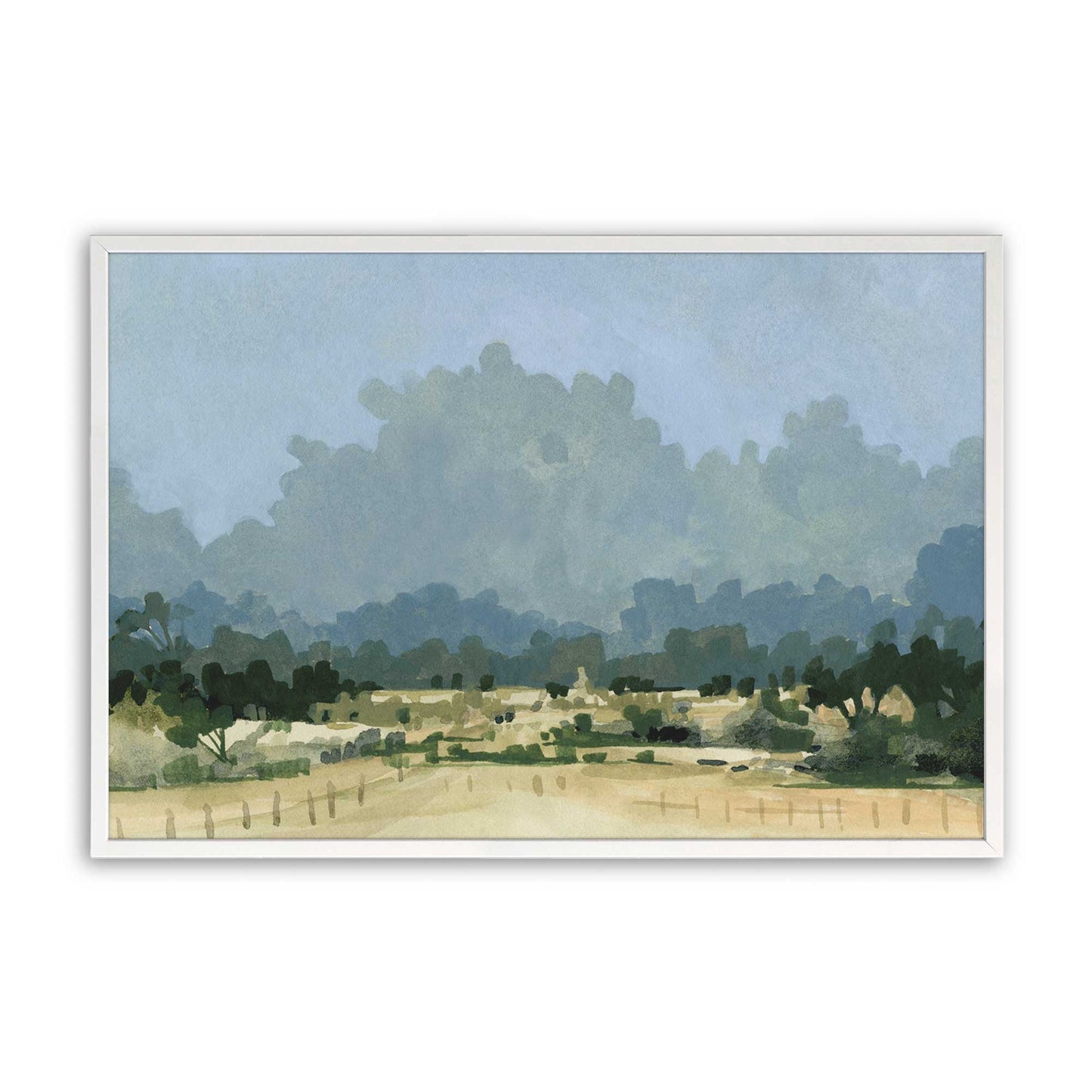 [Color:Opaque White], Picture of art in a Opaque White frame