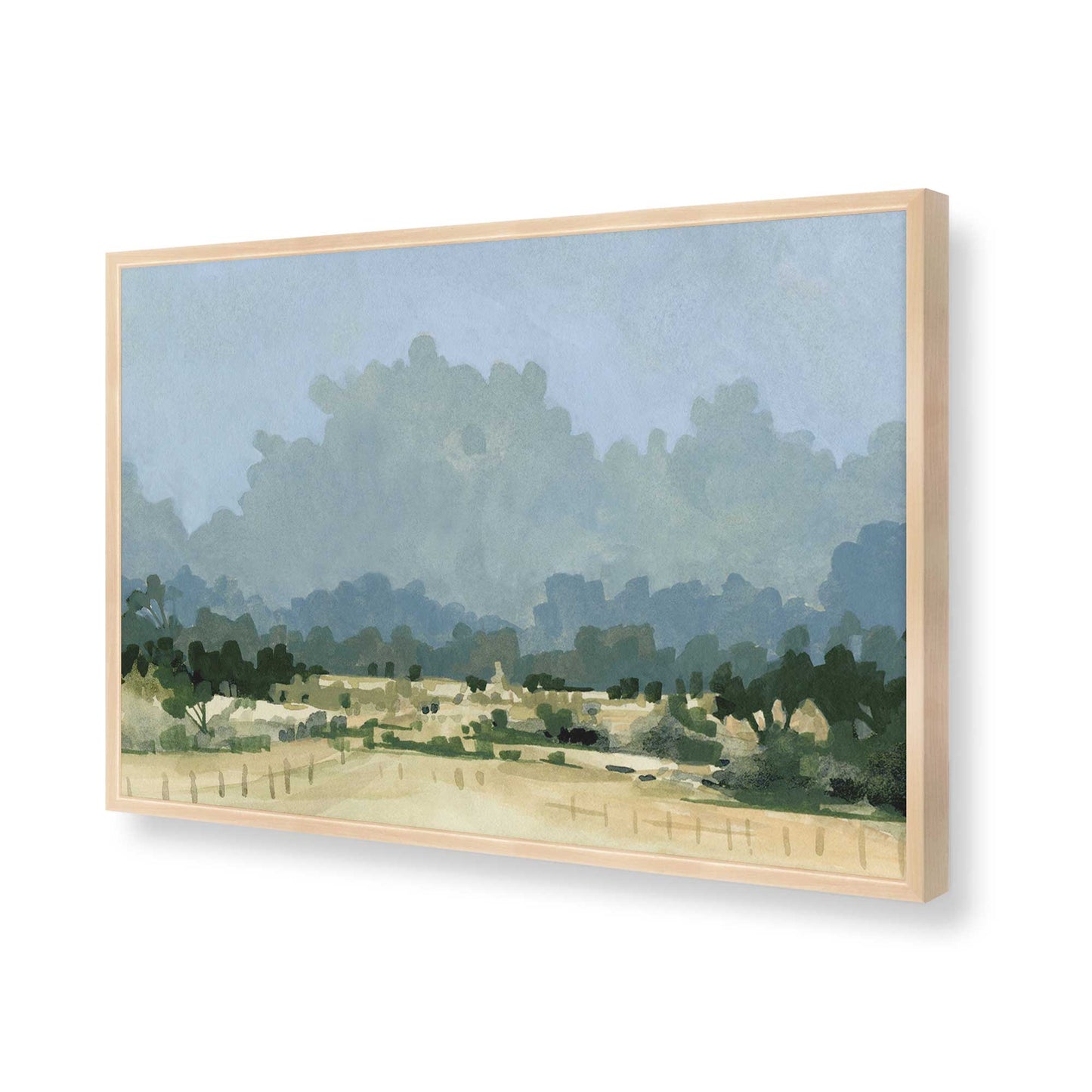[Color:Raw Maple], Picture of art in a Raw Maple frame of the corner