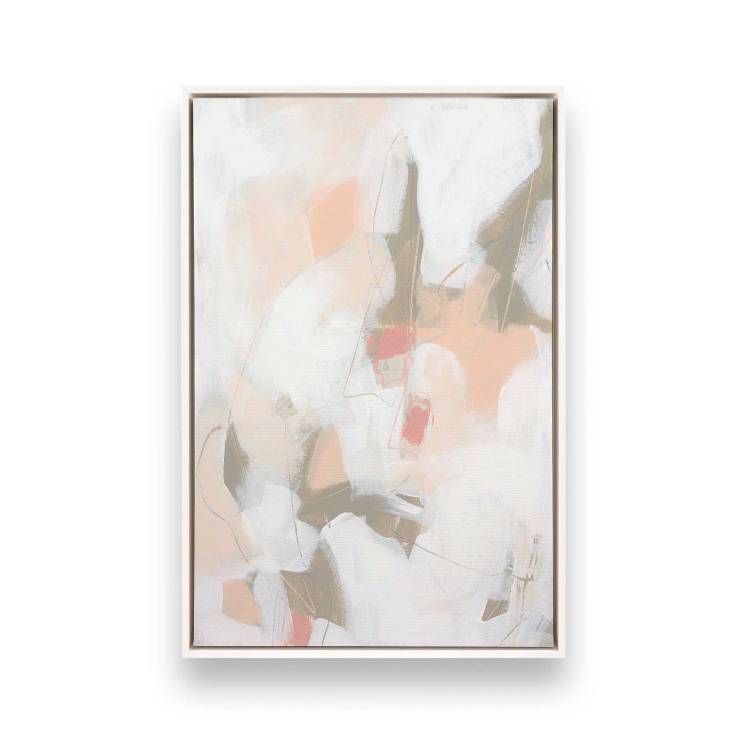 [Color:Opaque White], Picture of art in a White frame