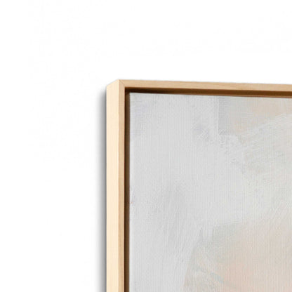 [Color:American Maple], Picture of art in a American Maple frame at an angle