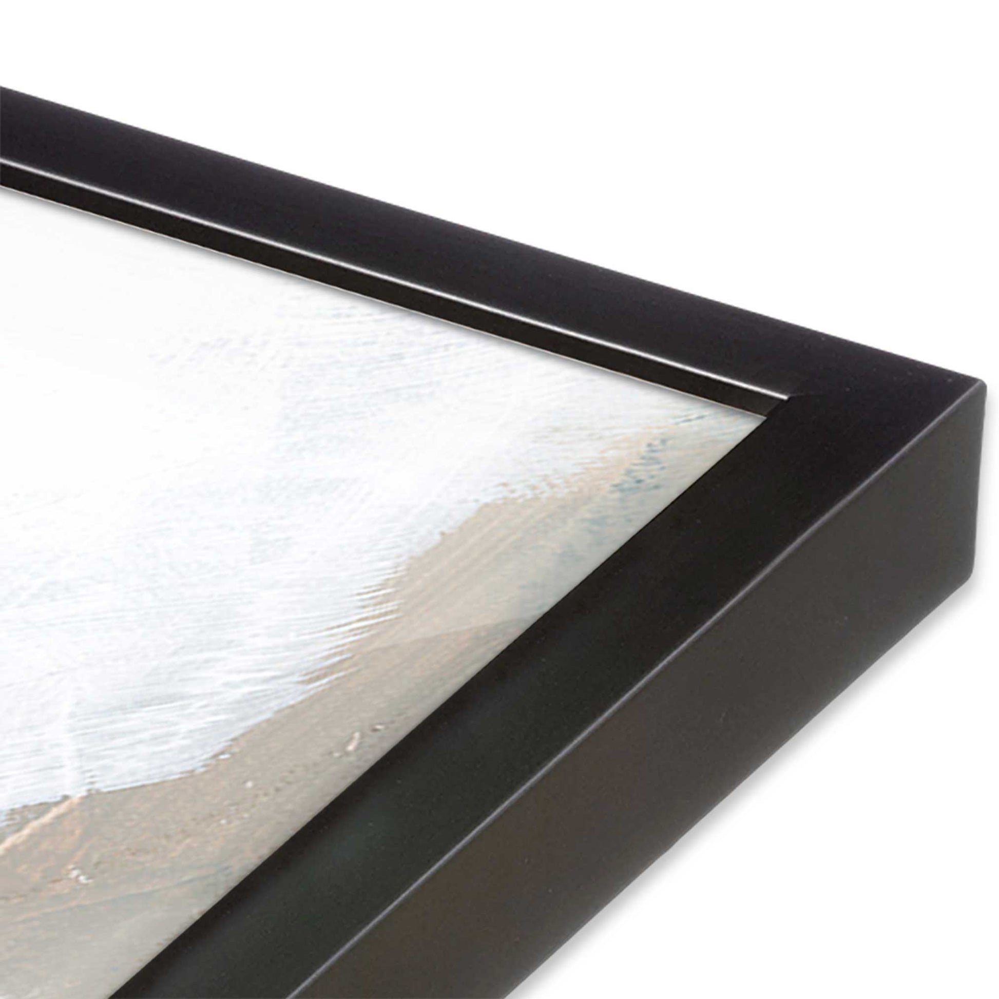 [Color:Weathered Zinc], Picture of art in a Weathered Zinc frame at an angle
