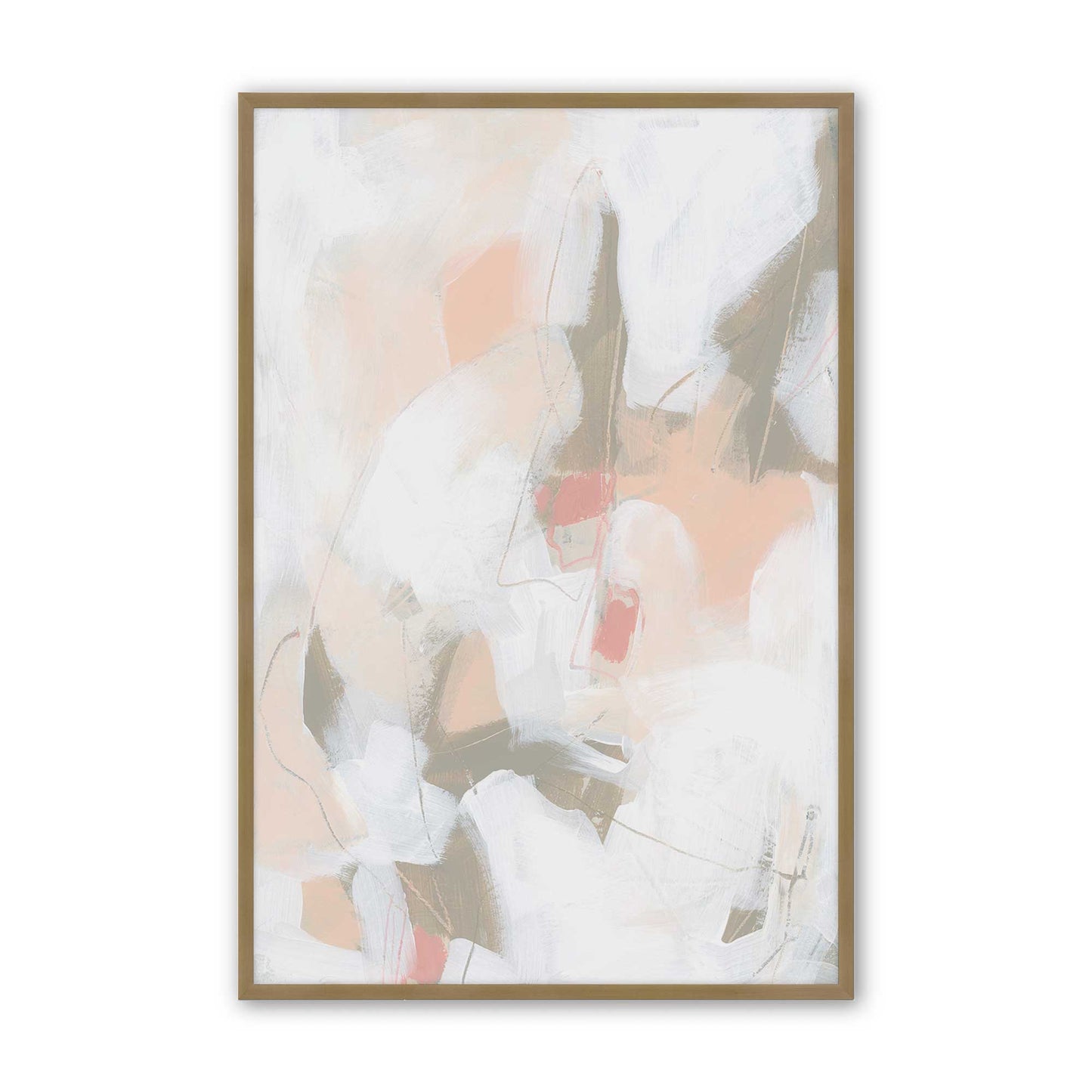 [Color:Brushed Gold], Picture of art in a Brushed Gold frame