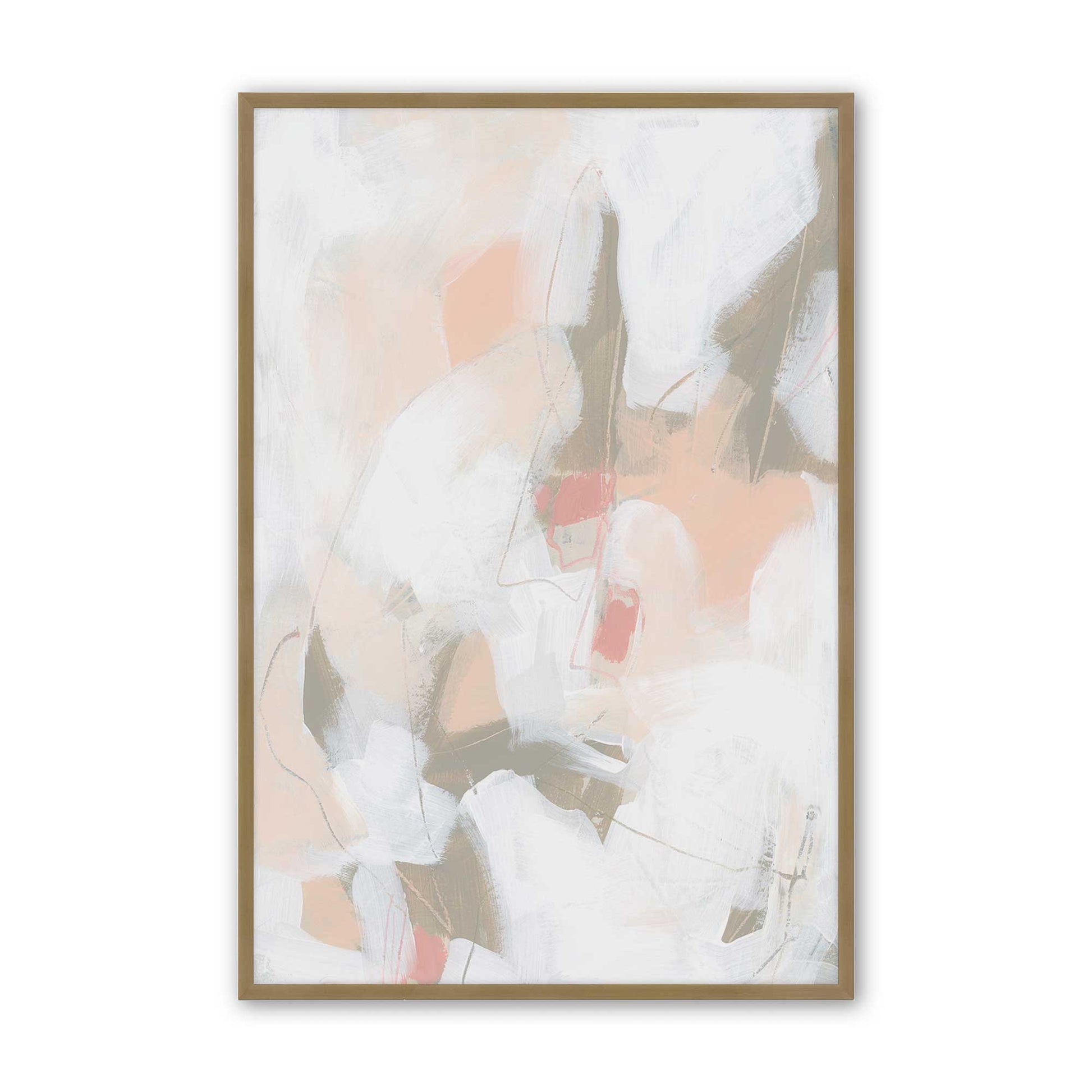 [Color:Brushed Gold], Picture of art in a Brushed Gold frame