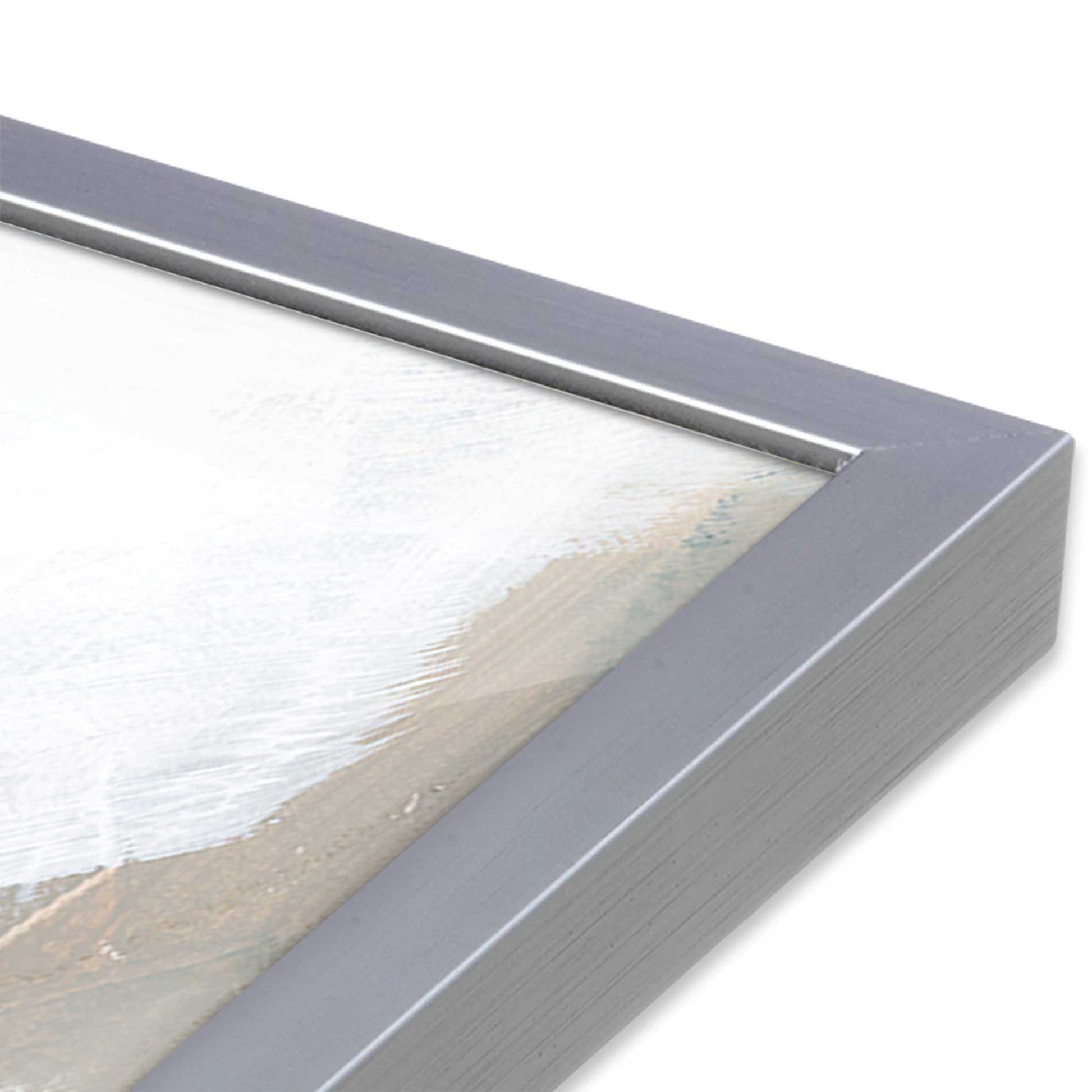 [Color:Polished Chrome], Picture of art in a Polished Chrome frame at an angle