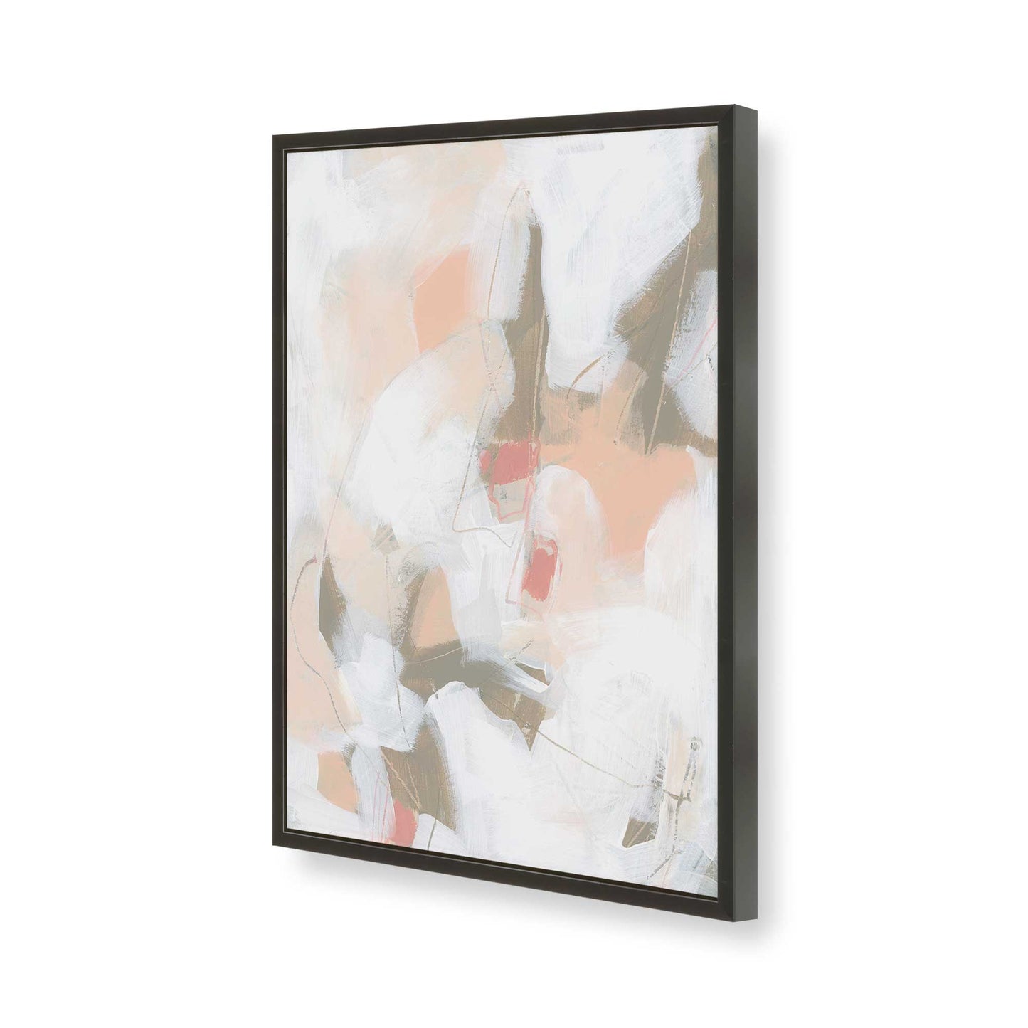 [Color:Satin Black], Picture of art in a Satin Black frame of the corner