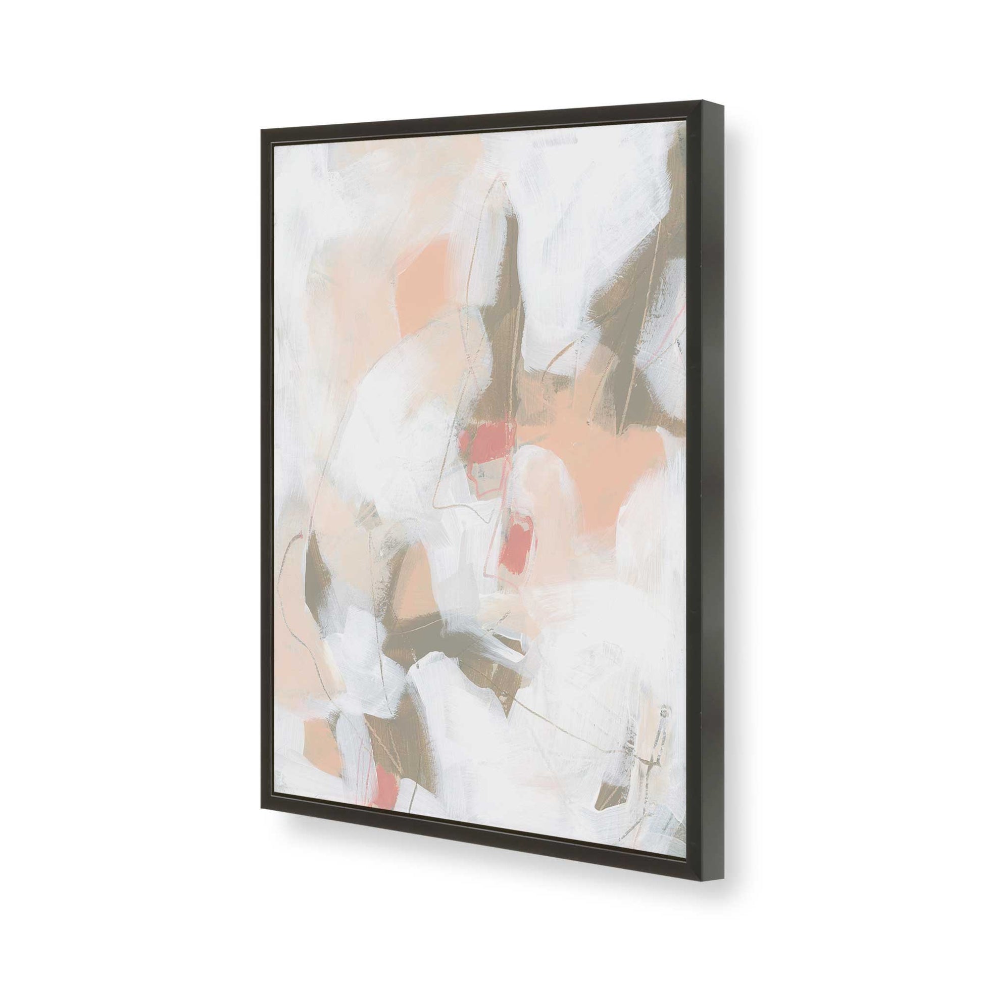 [Color:Satin Black], Picture of art in a Satin Black frame of the corner