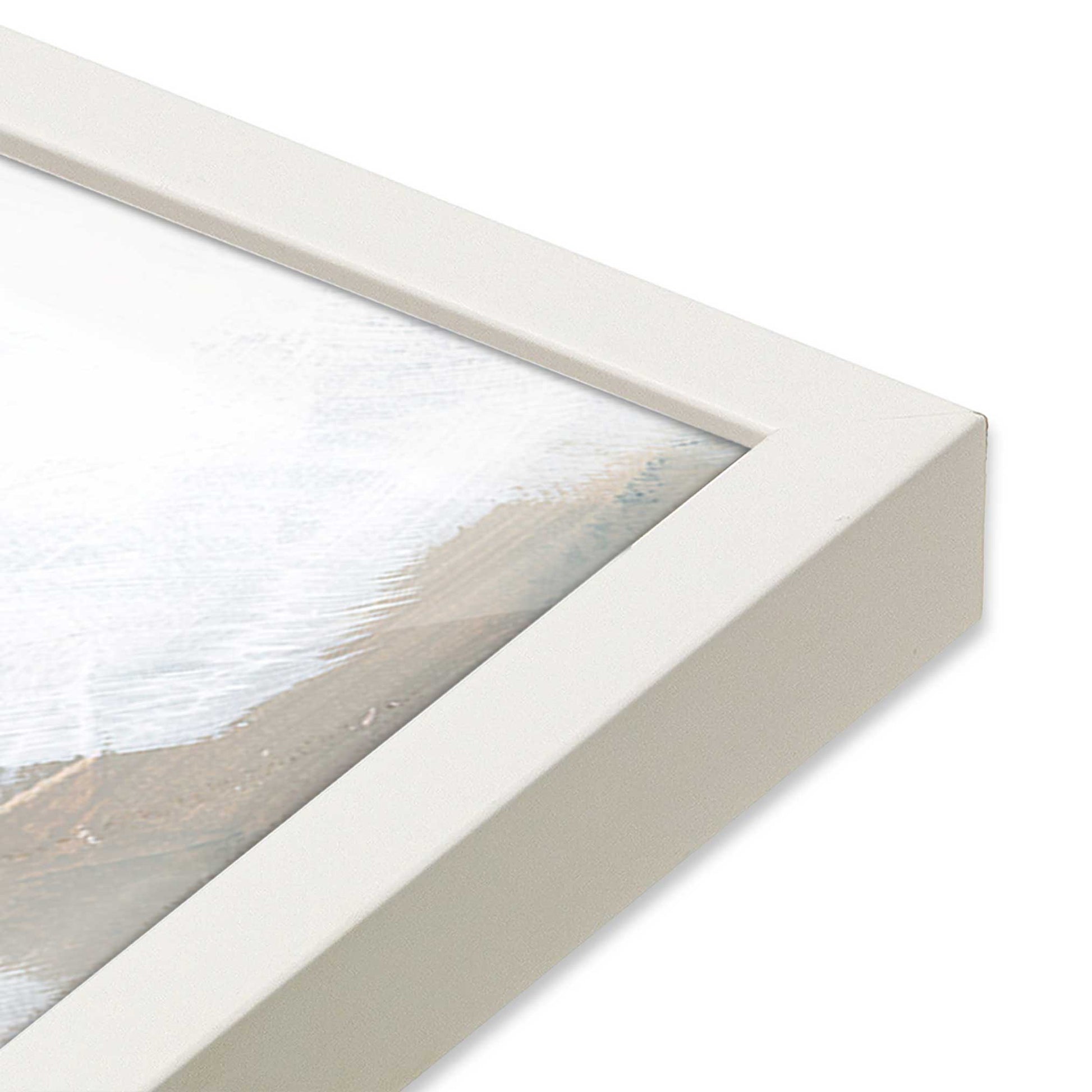 [Color:Opaque White], Picture of art in a Opaque White frame at an angle