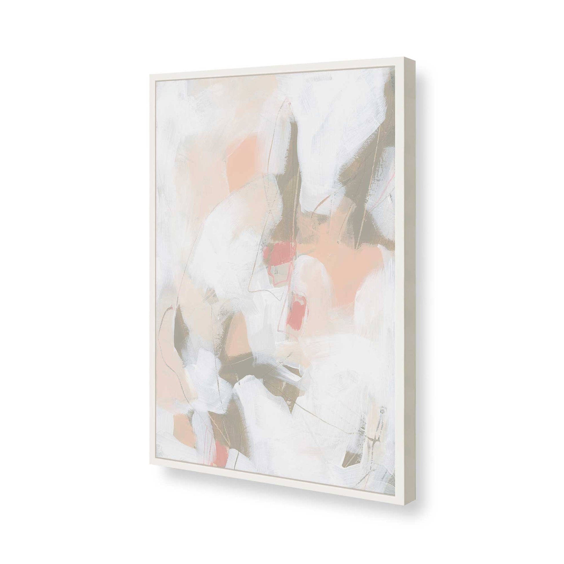 [Color:Opaque White], Picture of art in a Opaque White frame of the corner