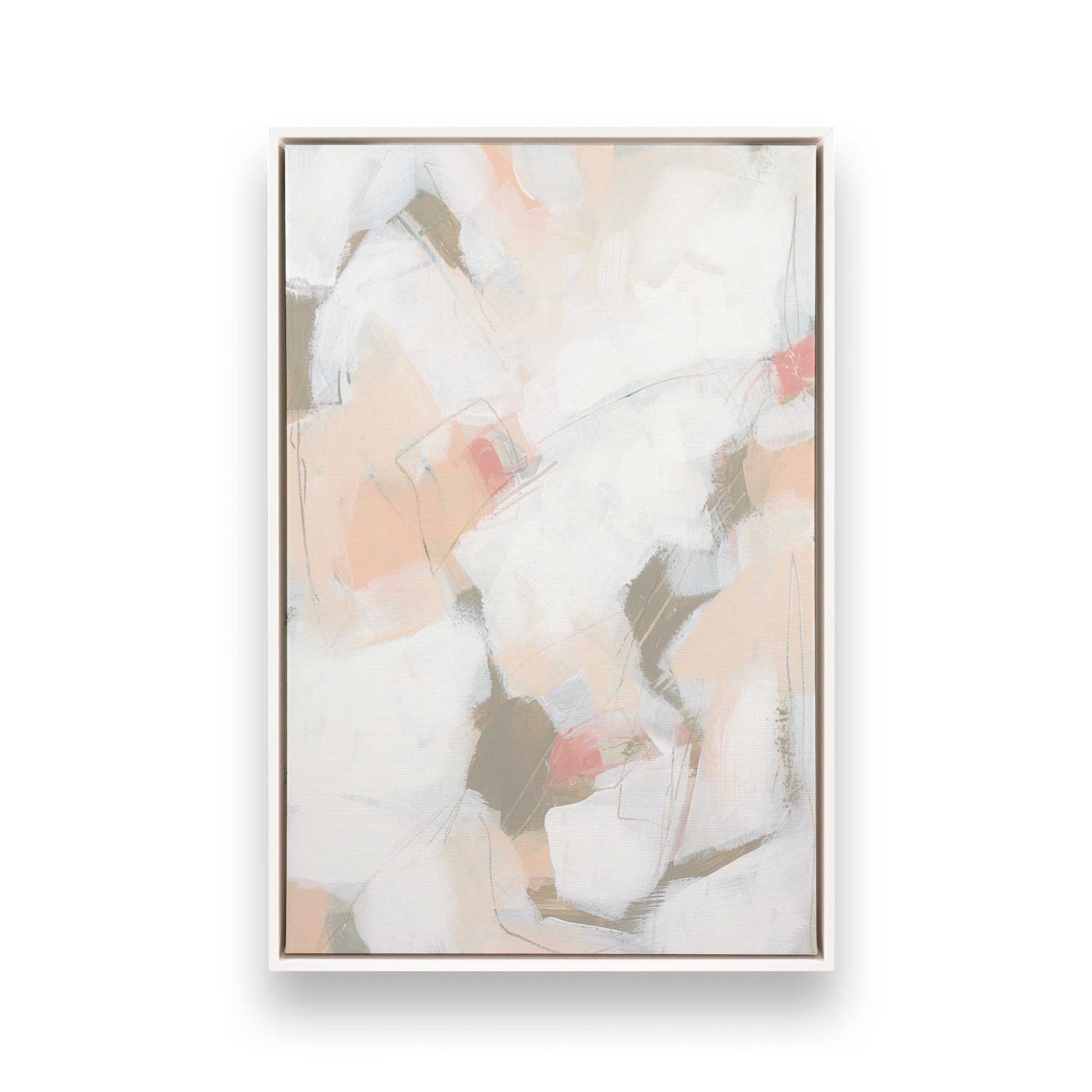 [Color:Opaque White], Picture of art in a White frame