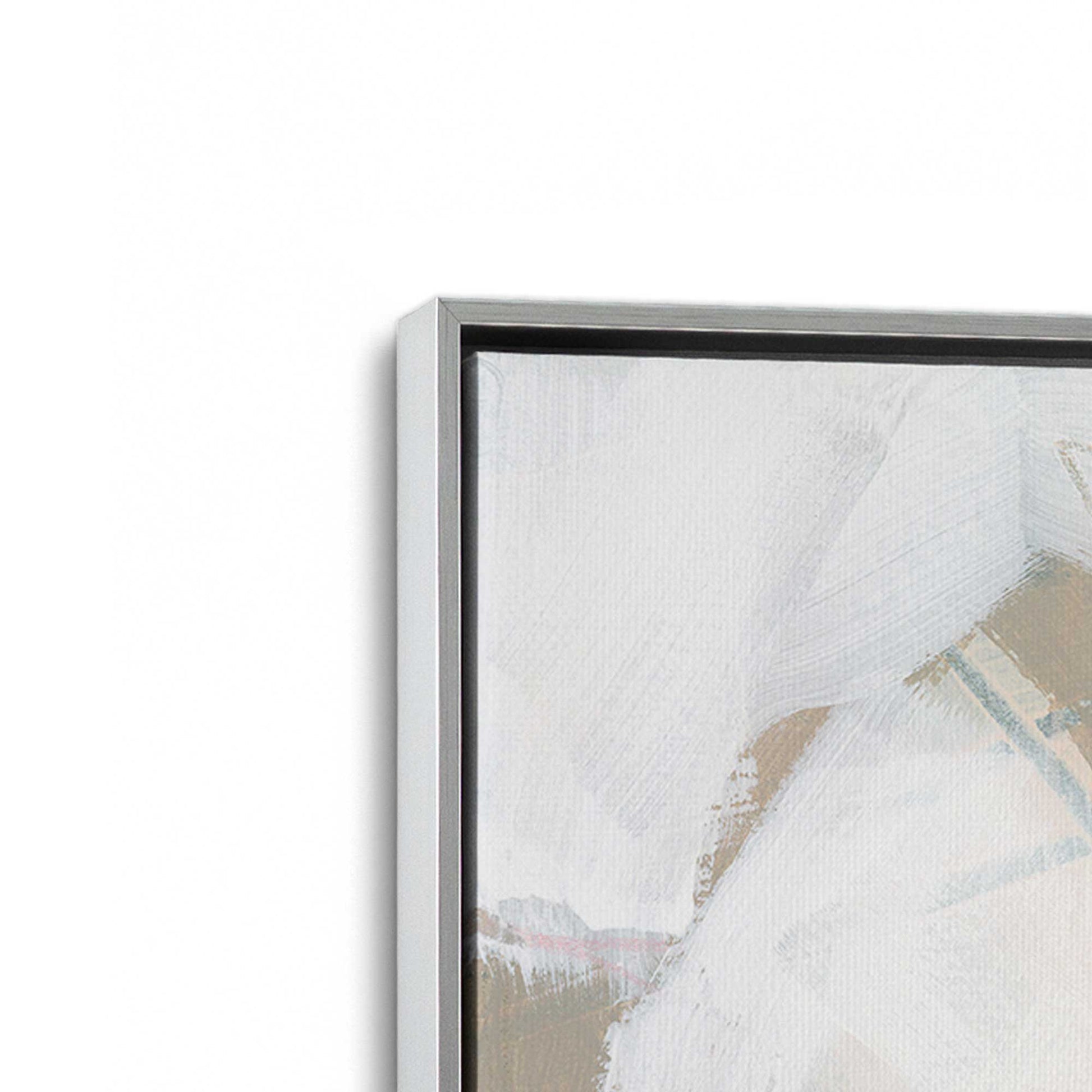 [Color:Polished Chrome], Picture of art in a Polished Chrome frame at an angle