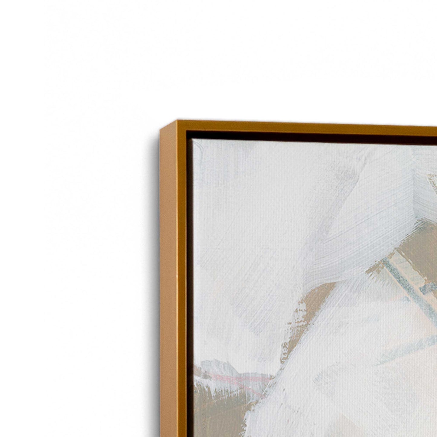 [Color:Polished Gold], Picture of art in a Polished Gold frame at an angle