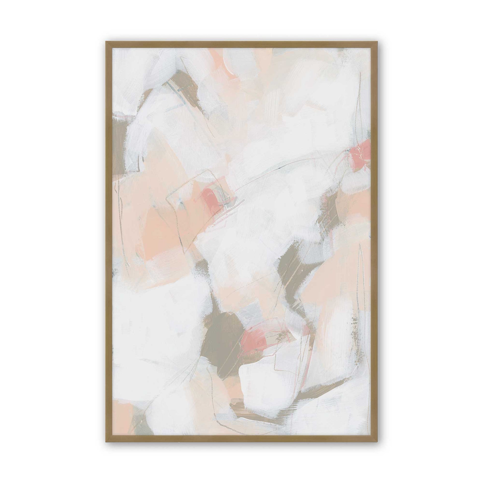 [Color:Brushed Gold], Picture of art in a Brushed Gold frame