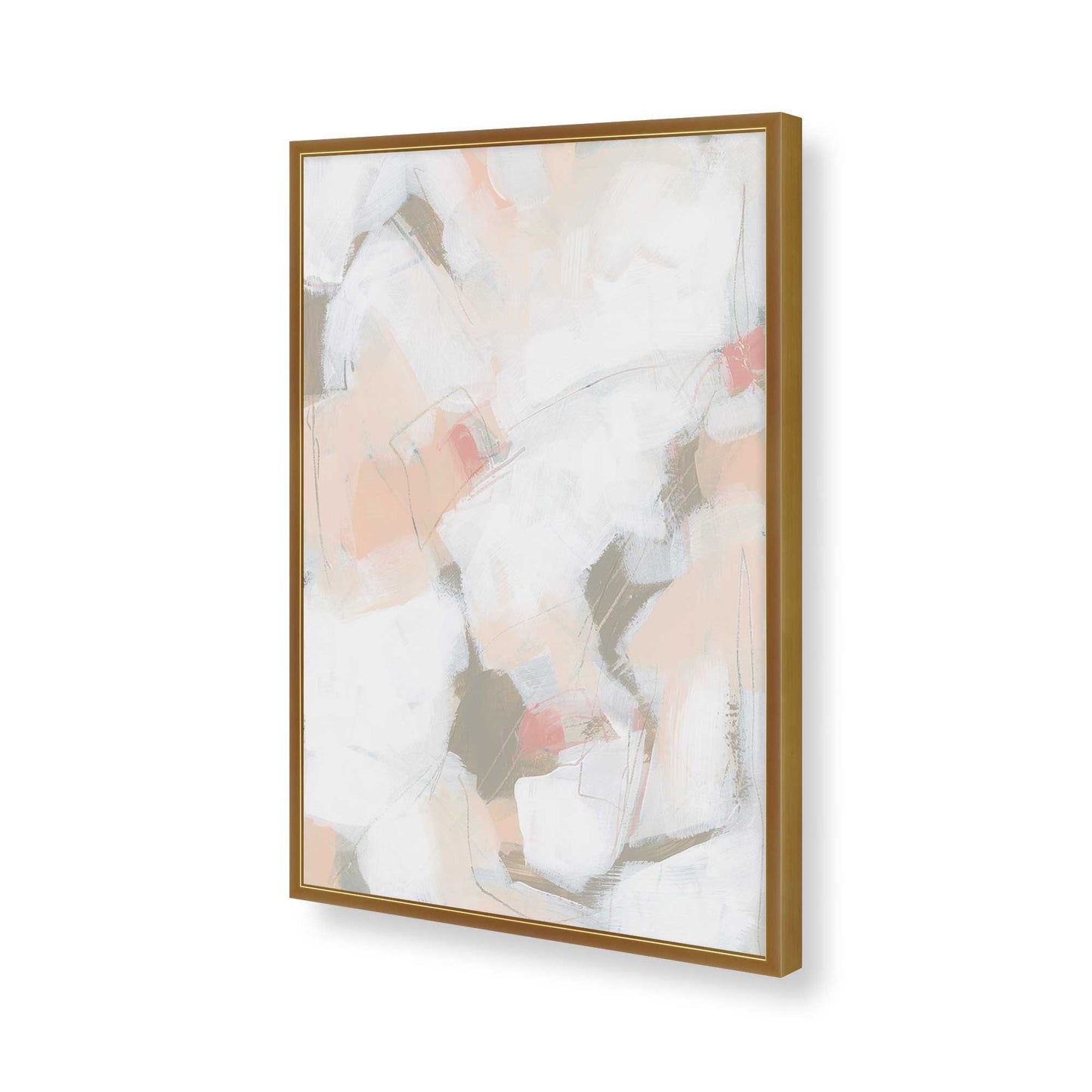 [Color:Polished Gold], Picture of art in a Polished Gold frame of the corner