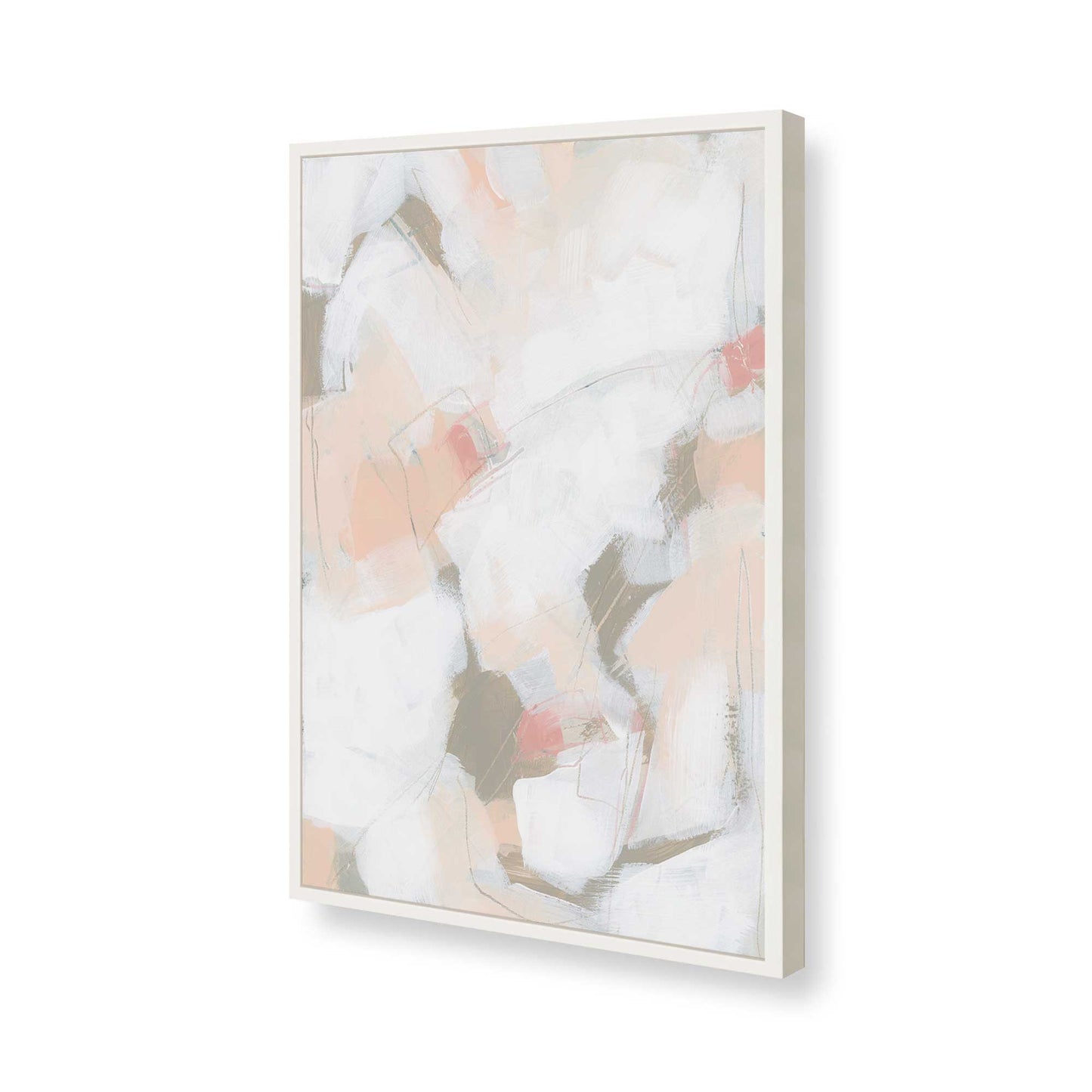 [Color:Opaque White], Picture of art in a Opaque White frame of the corner