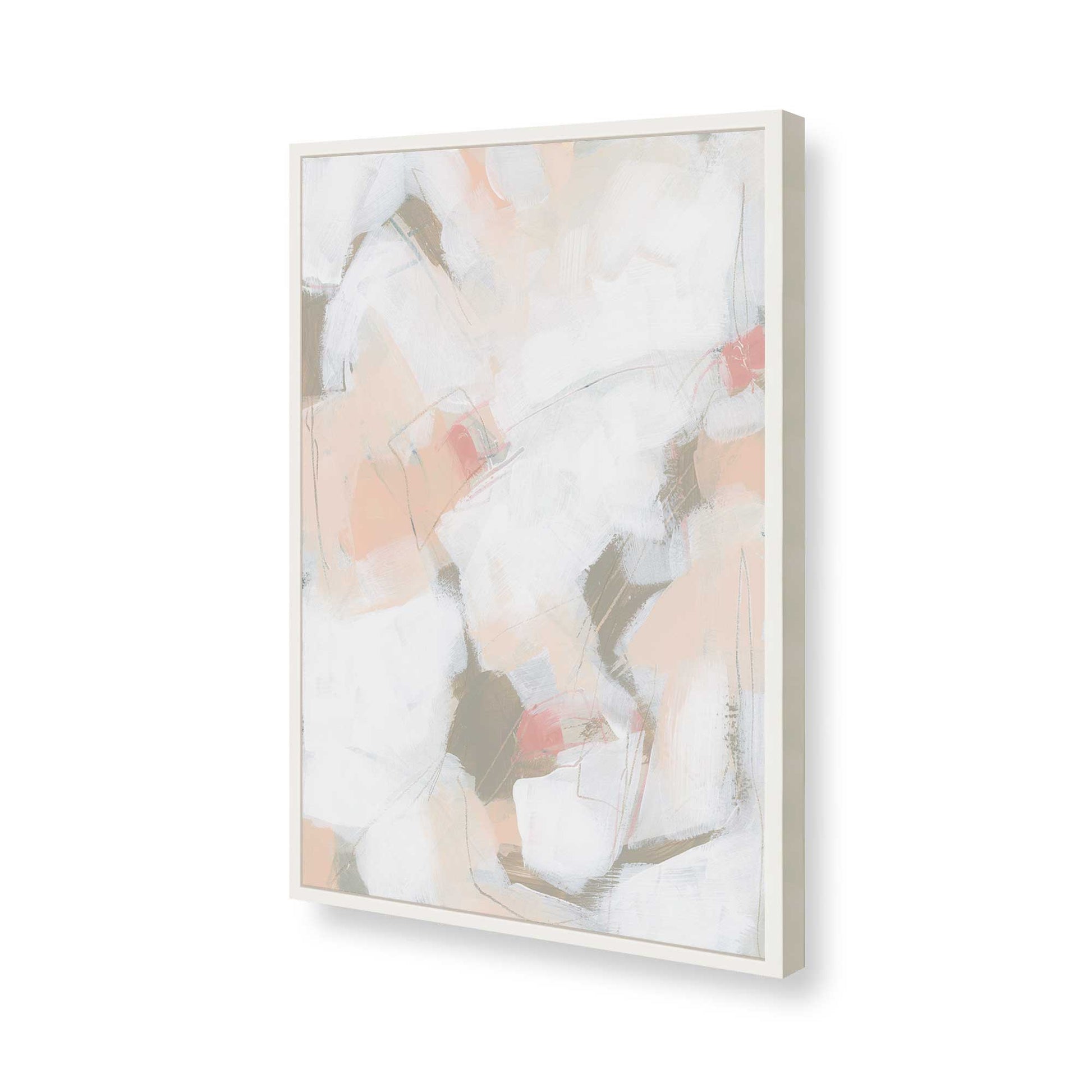 [Color:Opaque White], Picture of art in a Opaque White frame of the corner