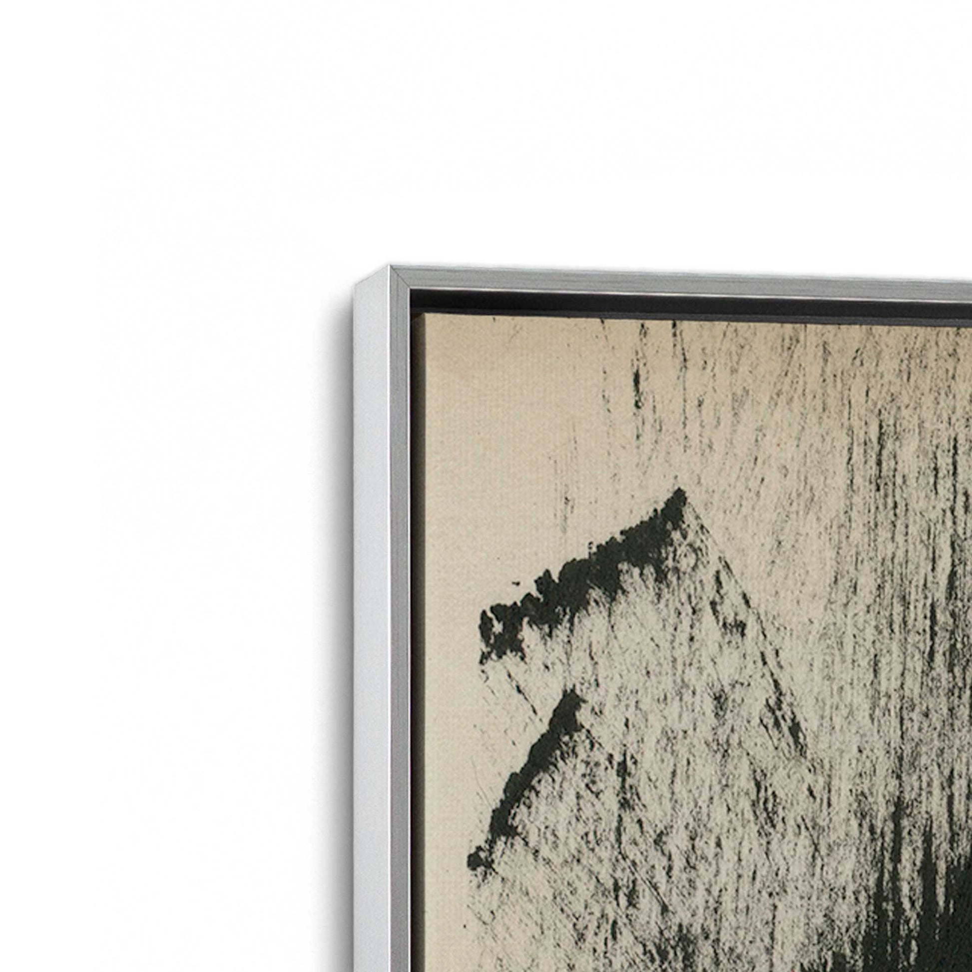[Color:Polished Chrome], Picture of art in a Polished Chrome frame at an angle