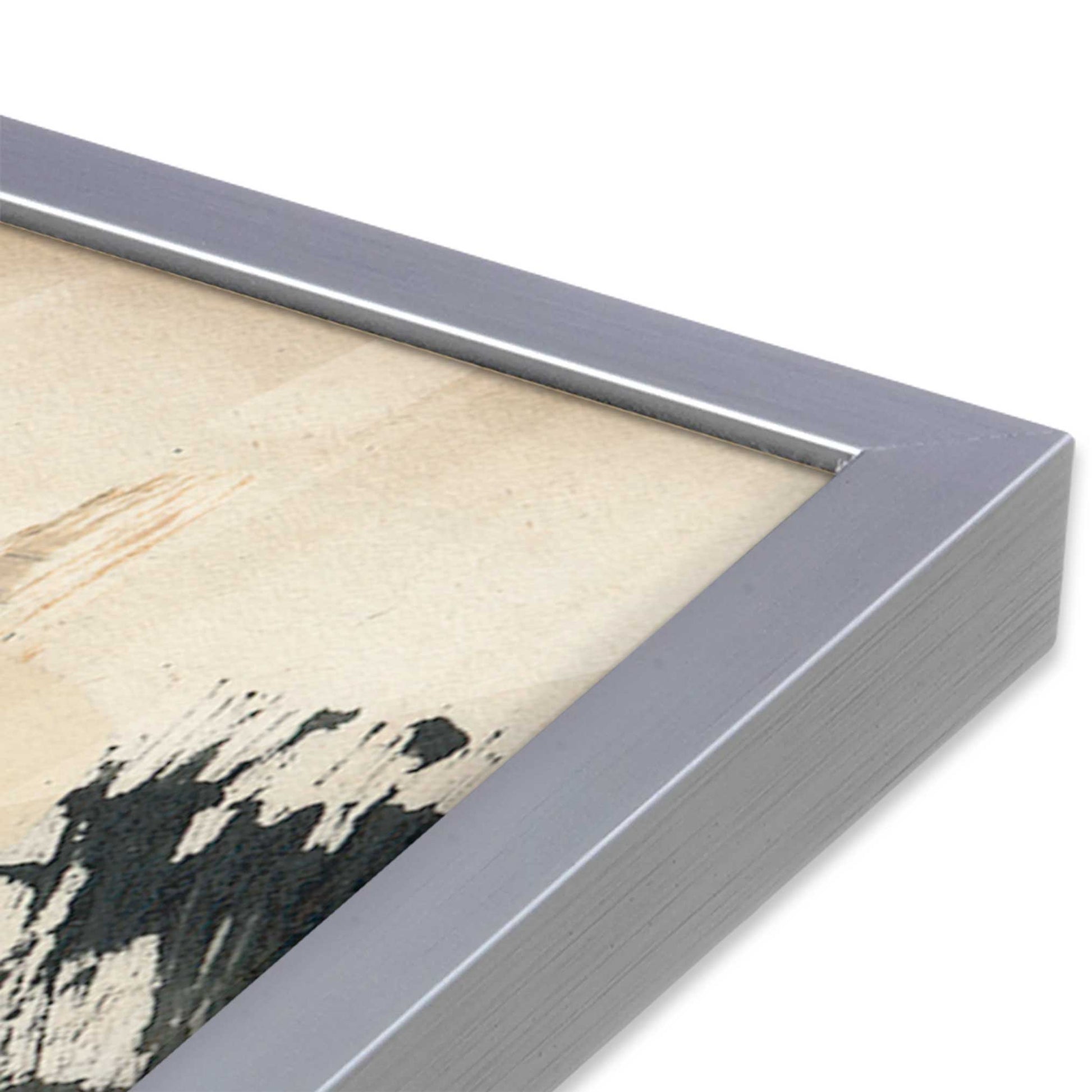 [Color:Polished Chrome], Picture of art in a Polished Chrome frame at an angle