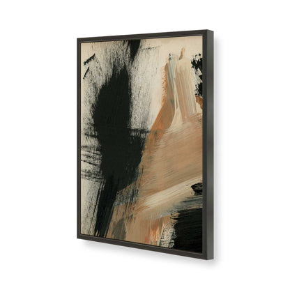 [Color:Satin Black], Picture of art in a Satin Black frame of the corner