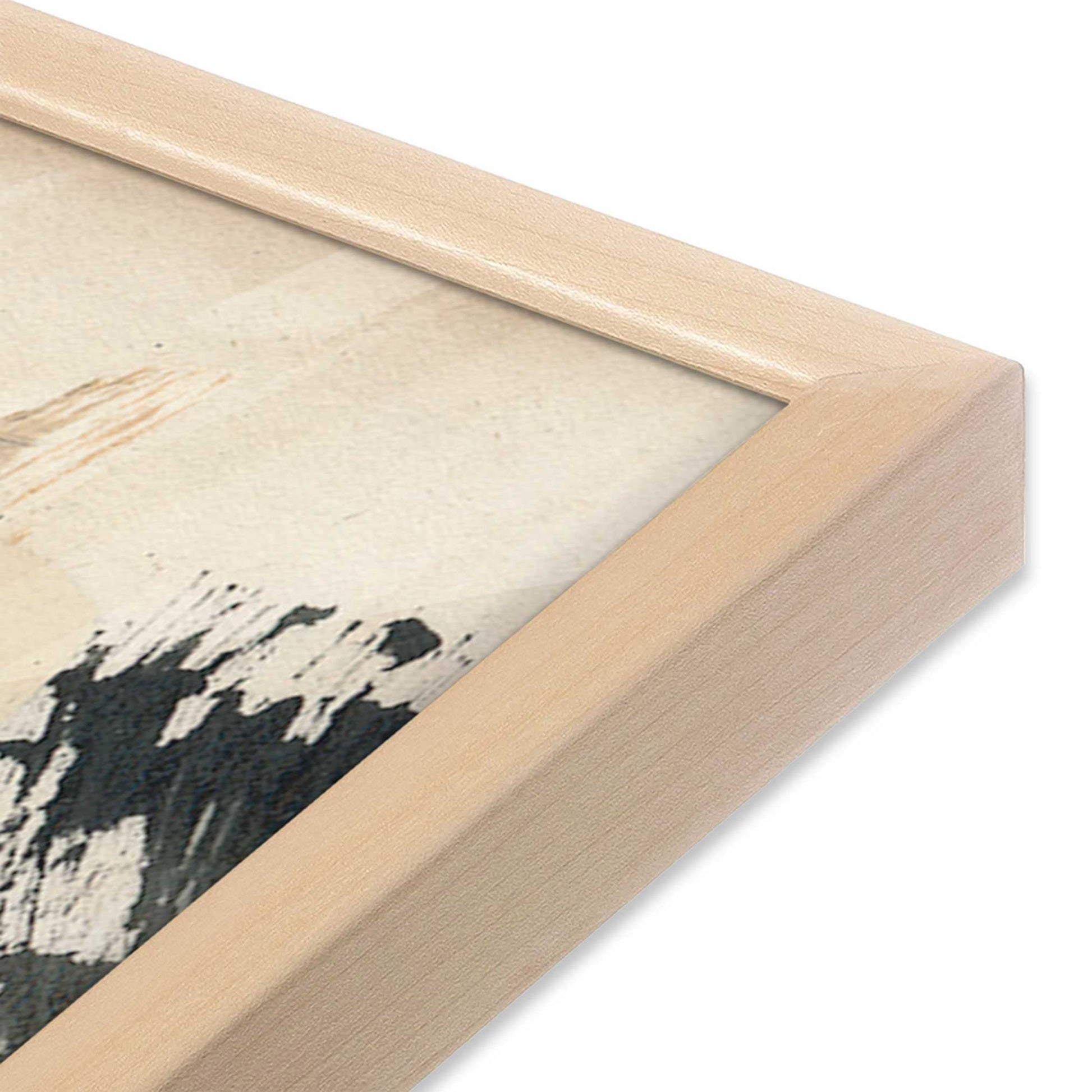 [Color:Raw Maple], Picture of art in a Raw Maple frame at an angle