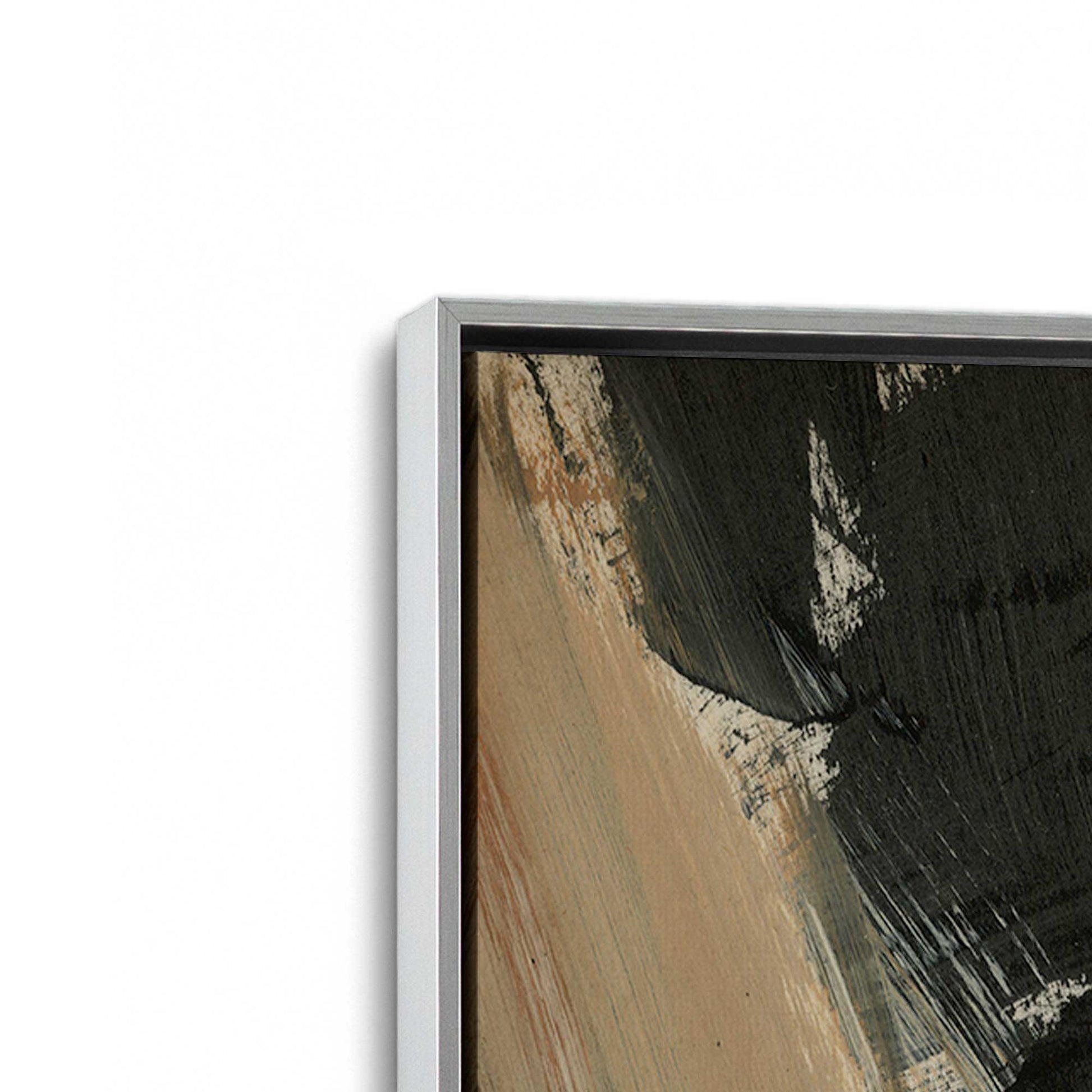[Color:Polished Chrome], Picture of art in a Polished Chrome frame at an angle